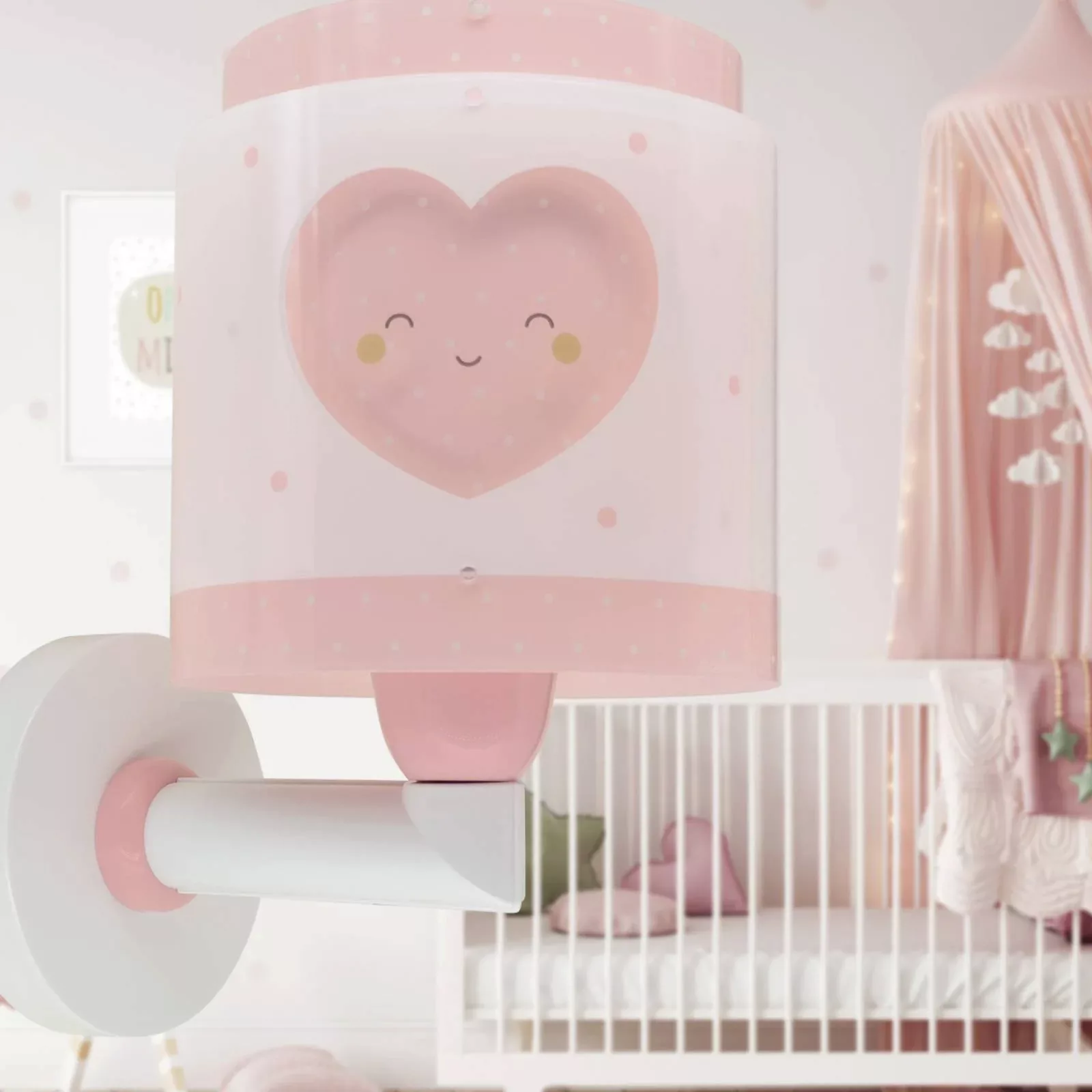 Dalber Baby Dreams Wandleuchte mit Stecker, pink günstig online kaufen