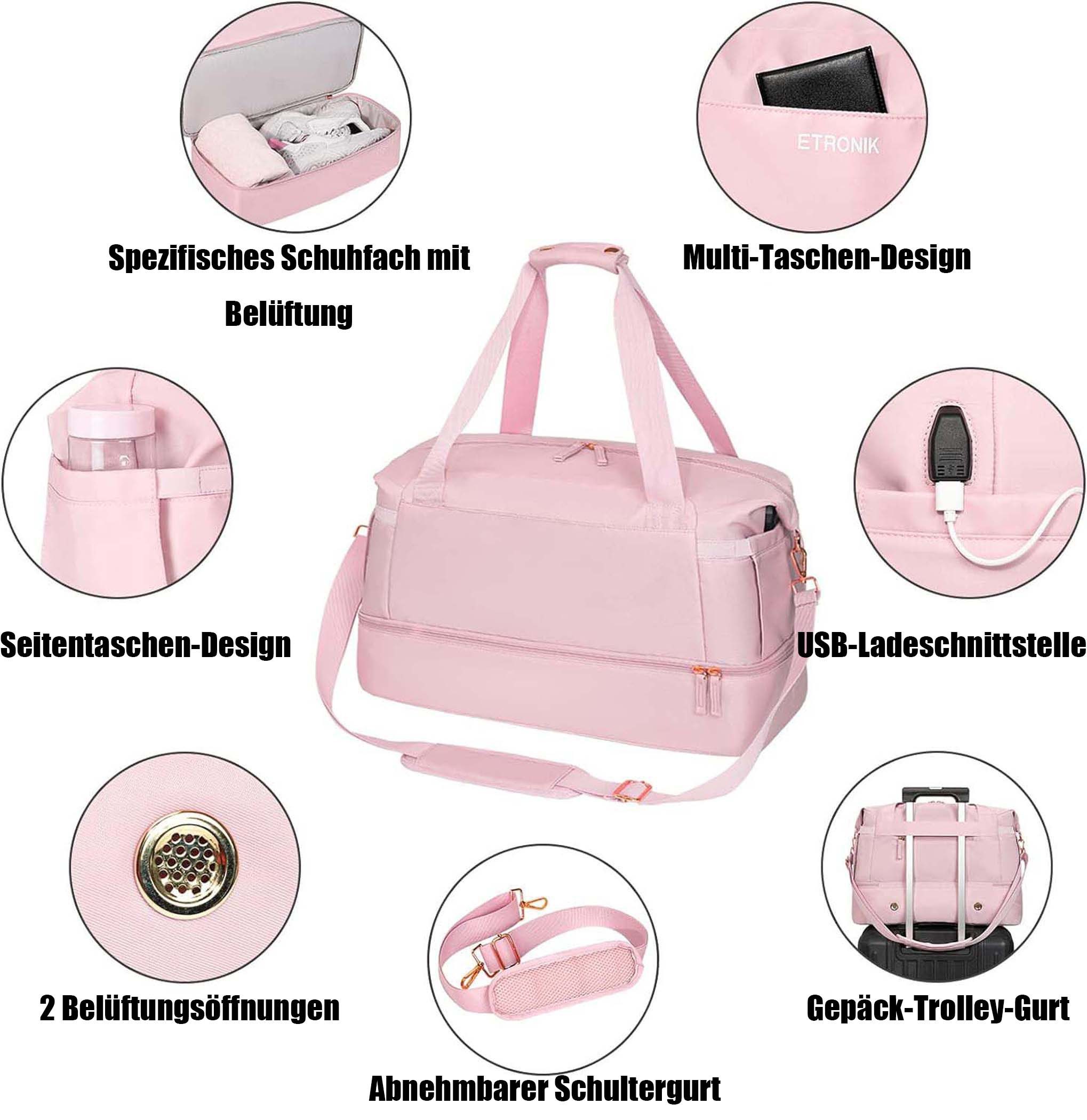 Coonoor Reisetasche Sporttasche mit Schuhfach & günstig online kaufen