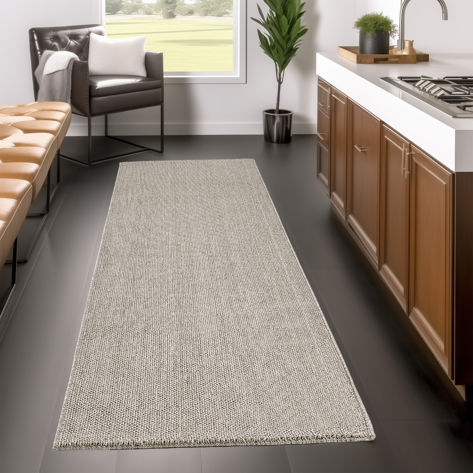 Ayyildiz Teppiche Teppich »LOOM 4300«, rechteckig, 7 mm Höhe, Läufer, Kurzf günstig online kaufen