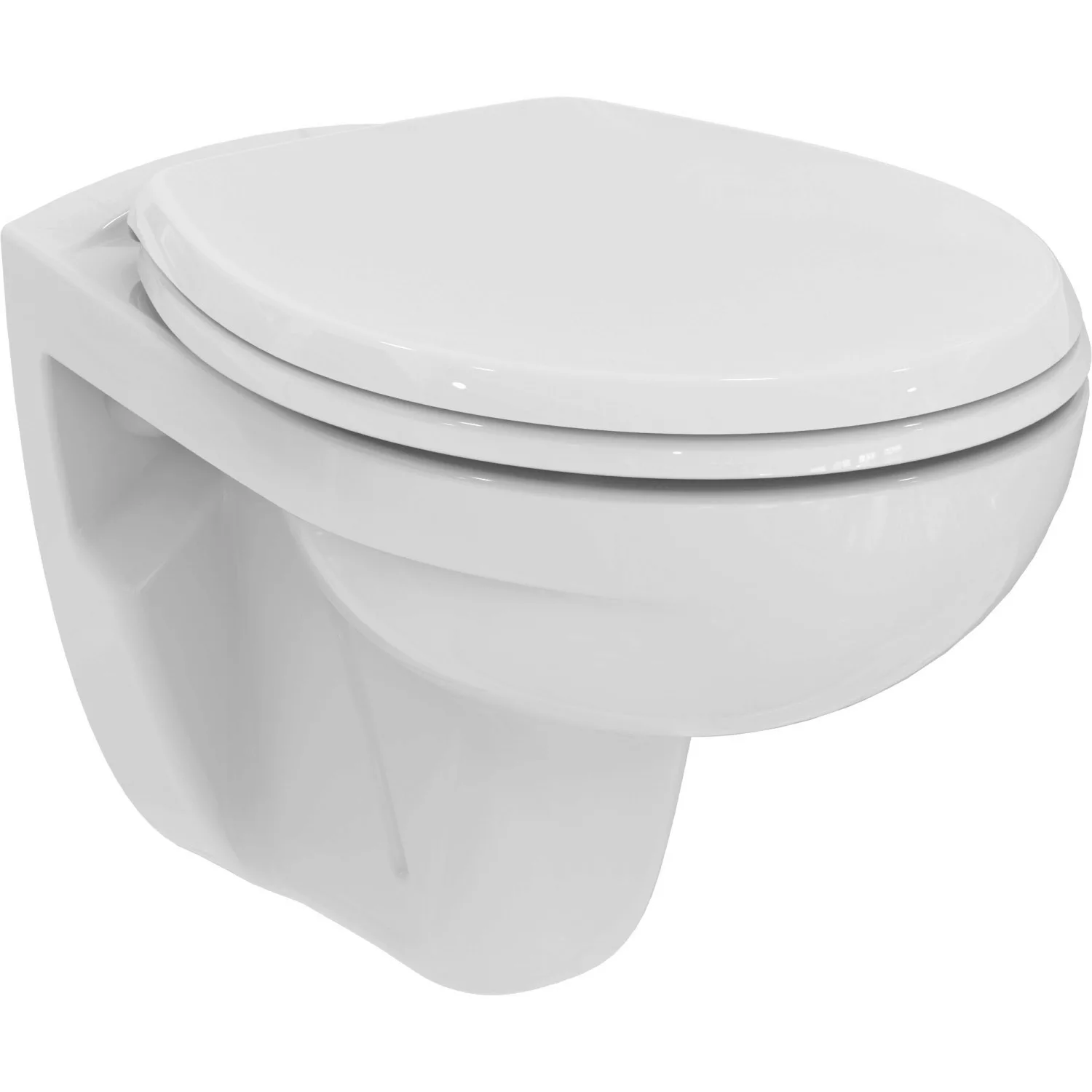 Ideal Standard WC-Paket Eurovit ohne Spülrand inkl. WC-Sitz Weiß (Alpin) günstig online kaufen