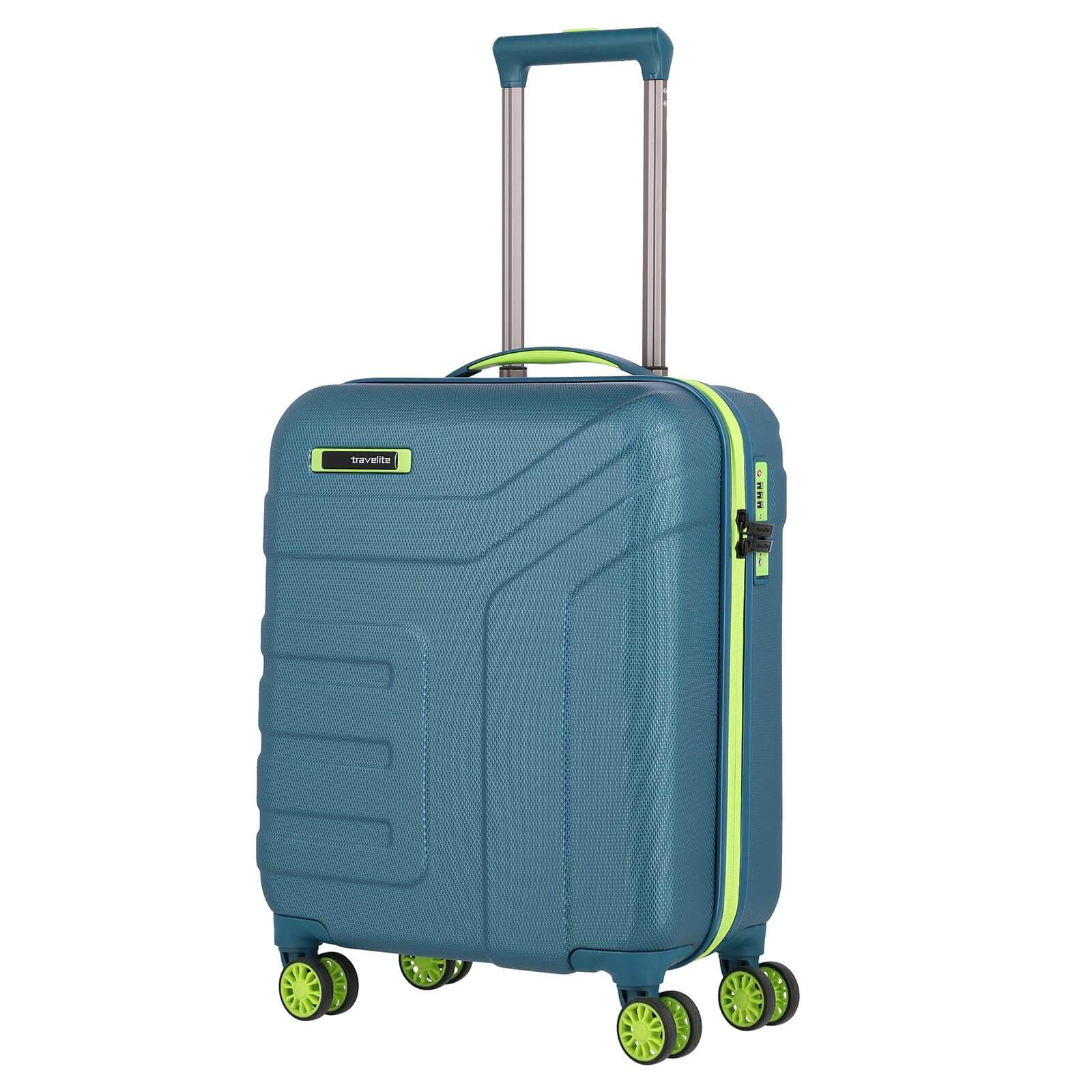 Travelite  VECTOR 4w 55cm Trolley S, Petrol/Limone günstig online kaufen