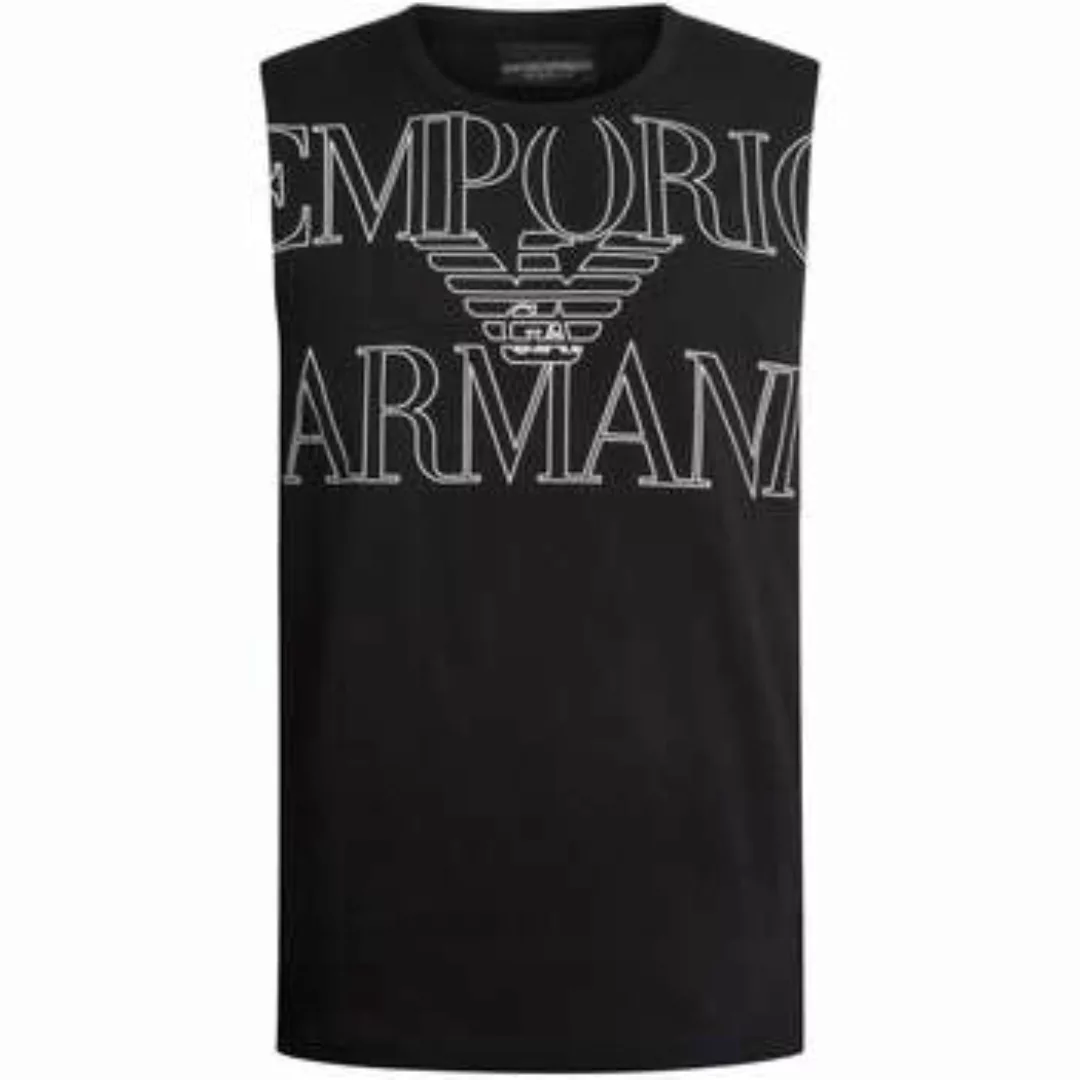 Emporio Armani  Pyjamas/ Nachthemden Lounge-Weste mit großem Logo-Grafik günstig online kaufen