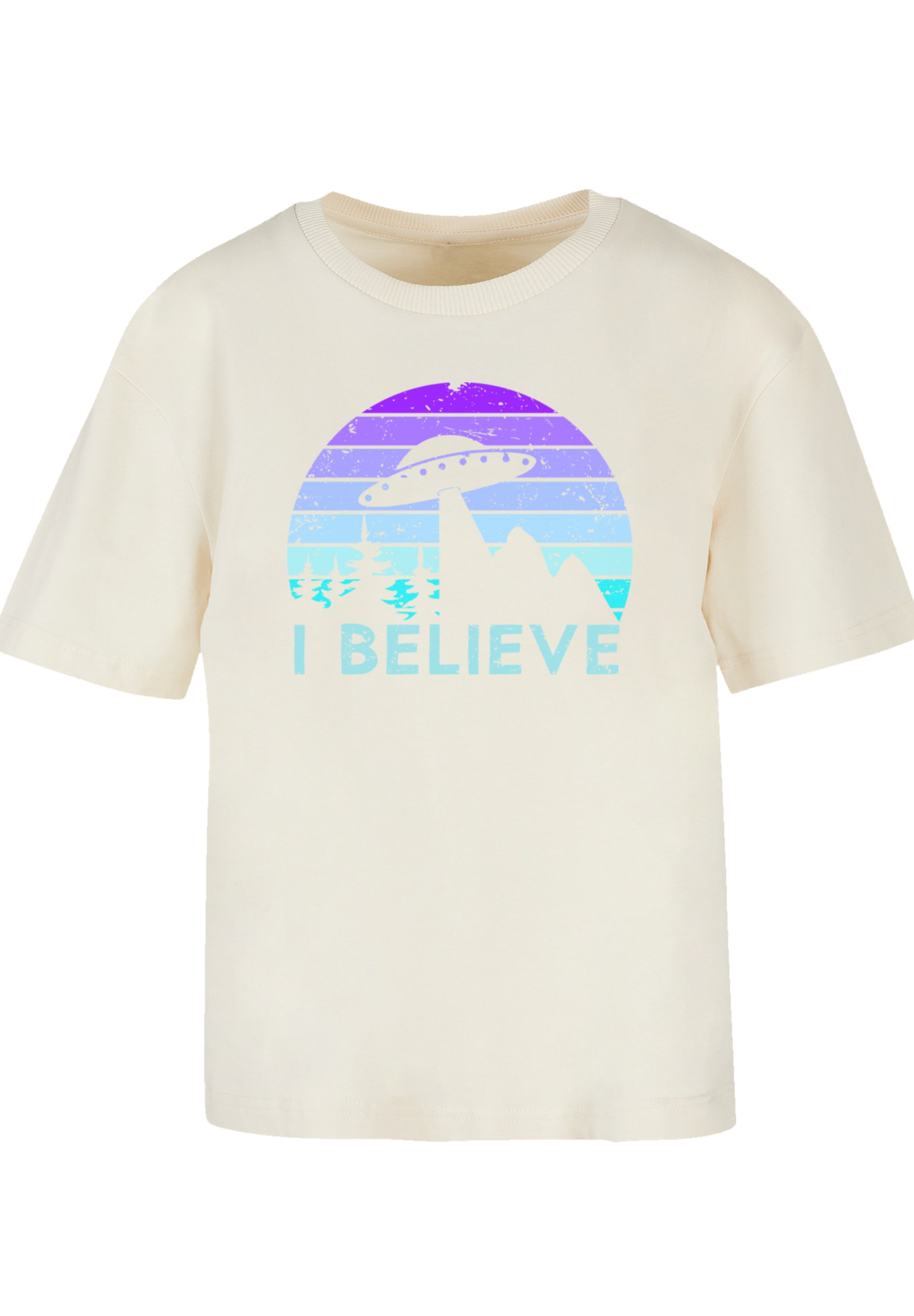 F4NT4STIC T-Shirt "I BELIEVE UFO Alien Raumschiff Retro", Premium Qualität günstig online kaufen