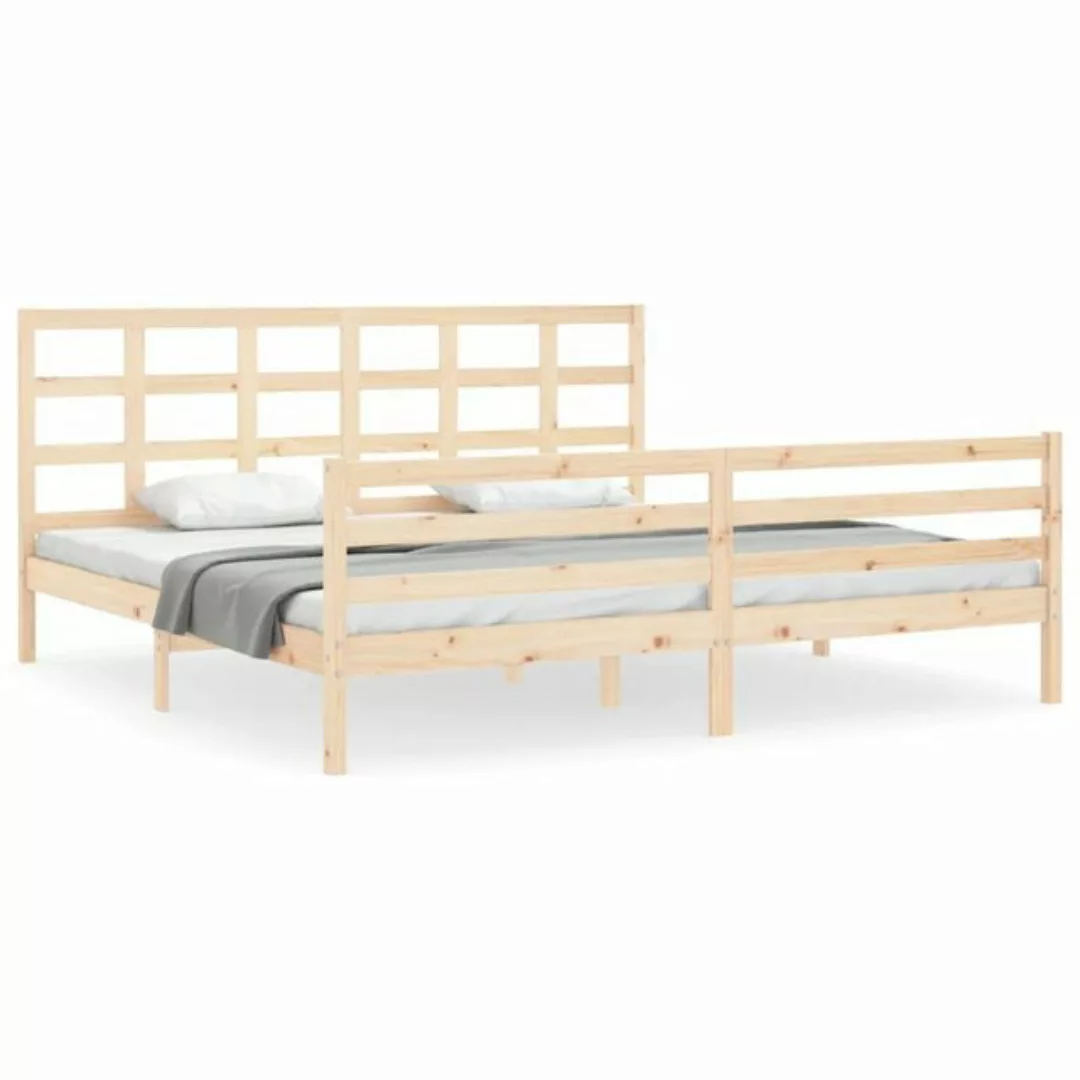 furnicato Bett Massivholzbett mit Kopfteil 200x200 cm günstig online kaufen