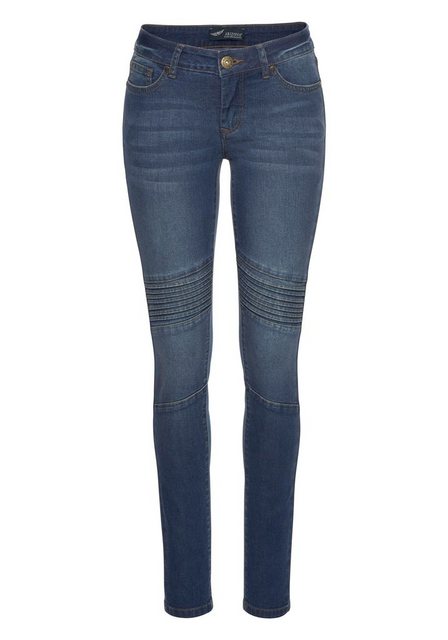 Arizona Skinny-fit-Jeans im Biker- Look Low Waist günstig online kaufen