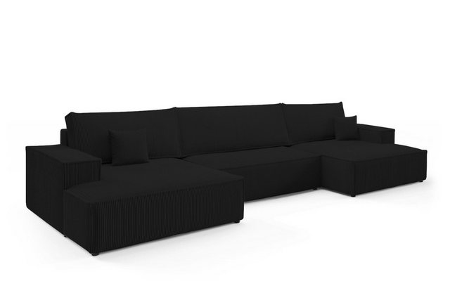 Deine Möbel 24 Wohnlandschaft MARCO U-Form 398 cm breit Sofa Wohnzimmer U-C günstig online kaufen