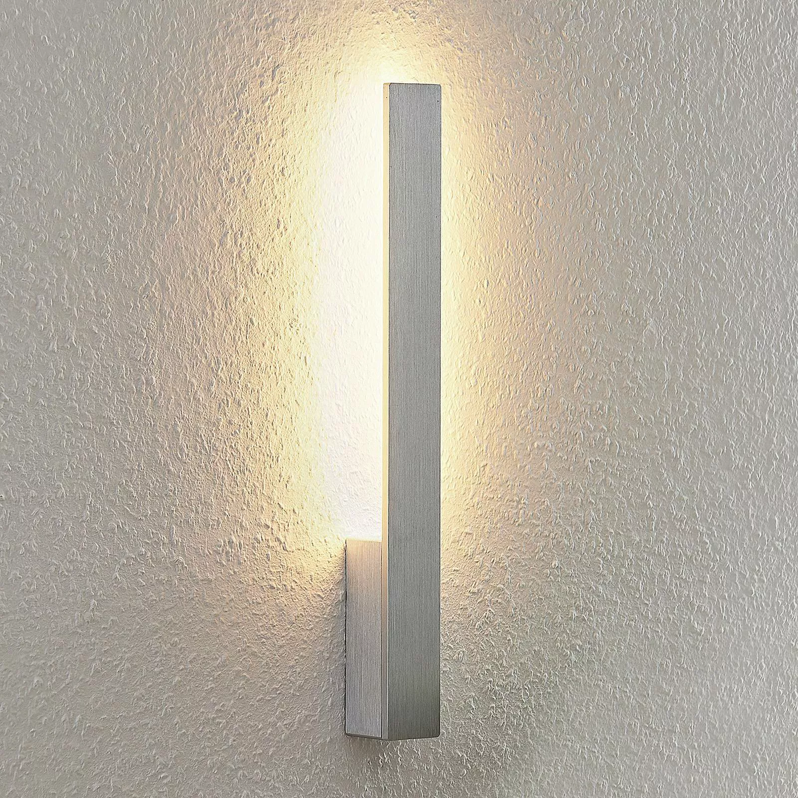 Arcchio LED-Wandleuchte Ivano, Höhe 43 cm, alu gebürstet günstig online kaufen