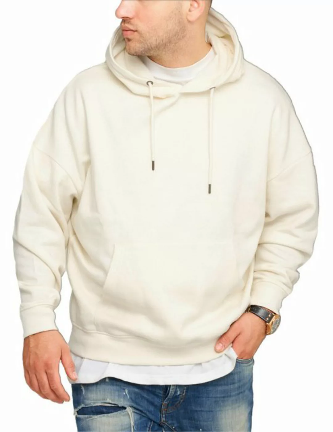 behype Hoodie BHPASTO Herren Basic Oversized Hoodie Kapuzenpullover Sweater günstig online kaufen