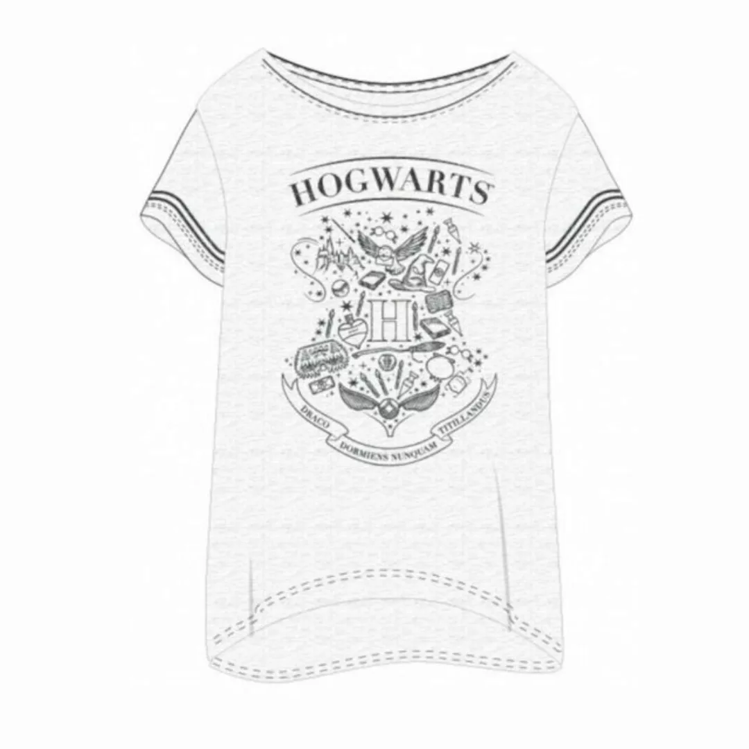 Harry Potter T-Shirt Harry Potter Hogwarts Wappen Damen T-Shirt, schwarz, o günstig online kaufen