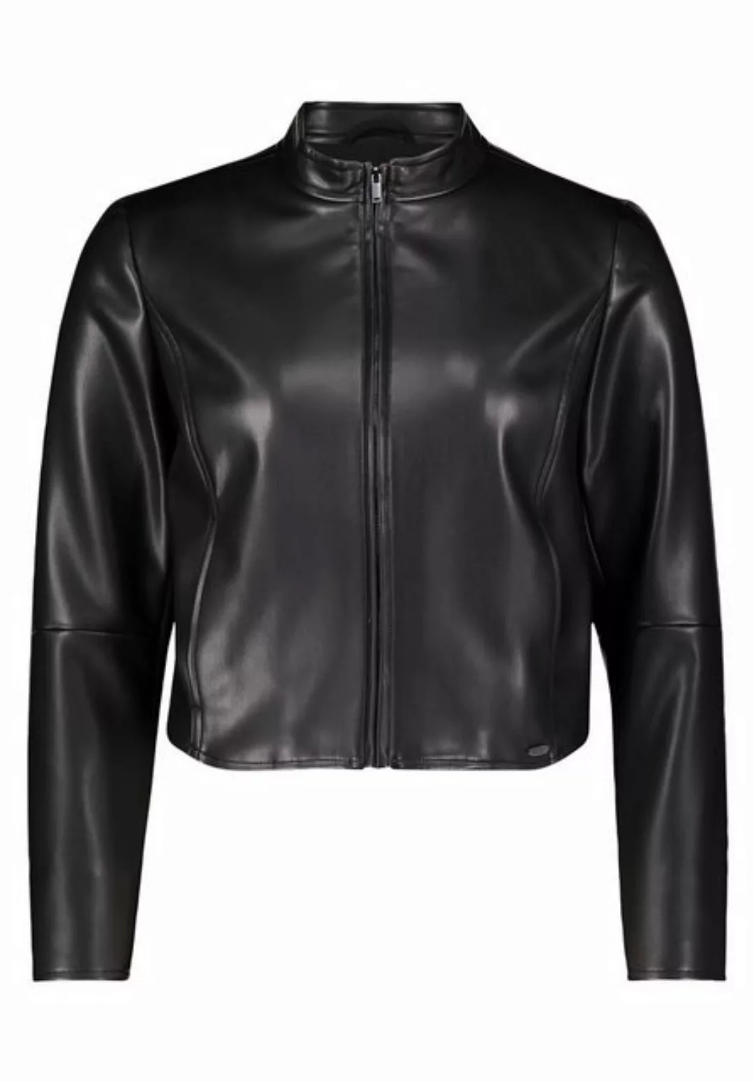 Betty&Co Jackenblazer Betty & Co Bikerjacke mit Stehkragen Nahtführung günstig online kaufen