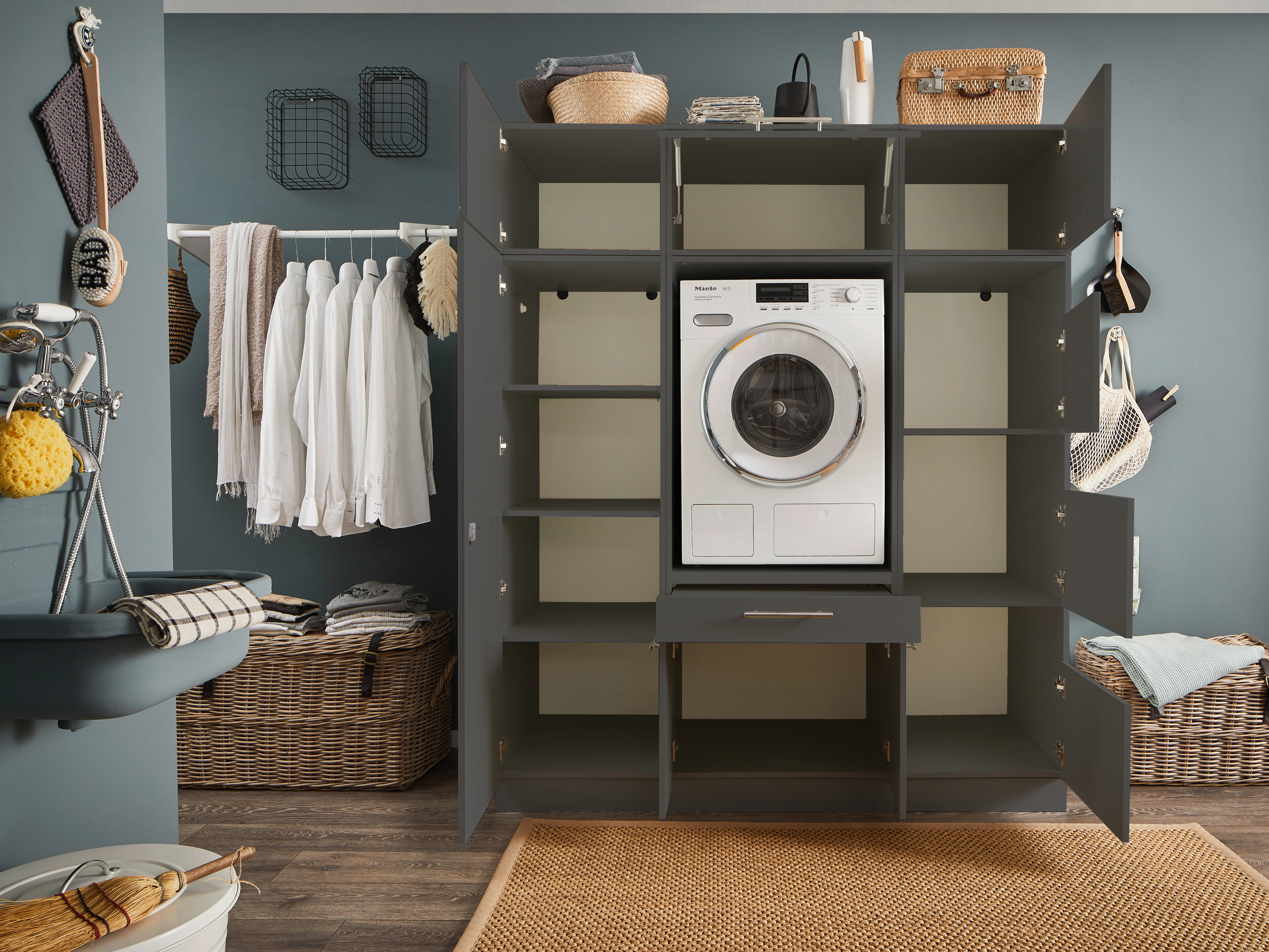 Laundreezy Mehrzweckschrank-Set "LAUNDREEZY LDSK9", Breite 167,5 cm günstig online kaufen