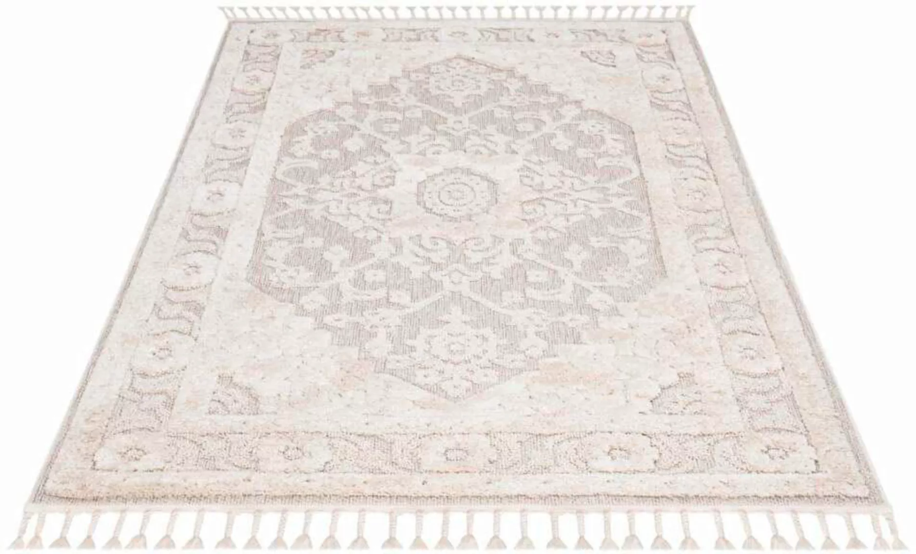 Carpet City Teppich »Valencia 732«, rechteckig, Boho-Stil, Ornamente, 3D-Ef günstig online kaufen