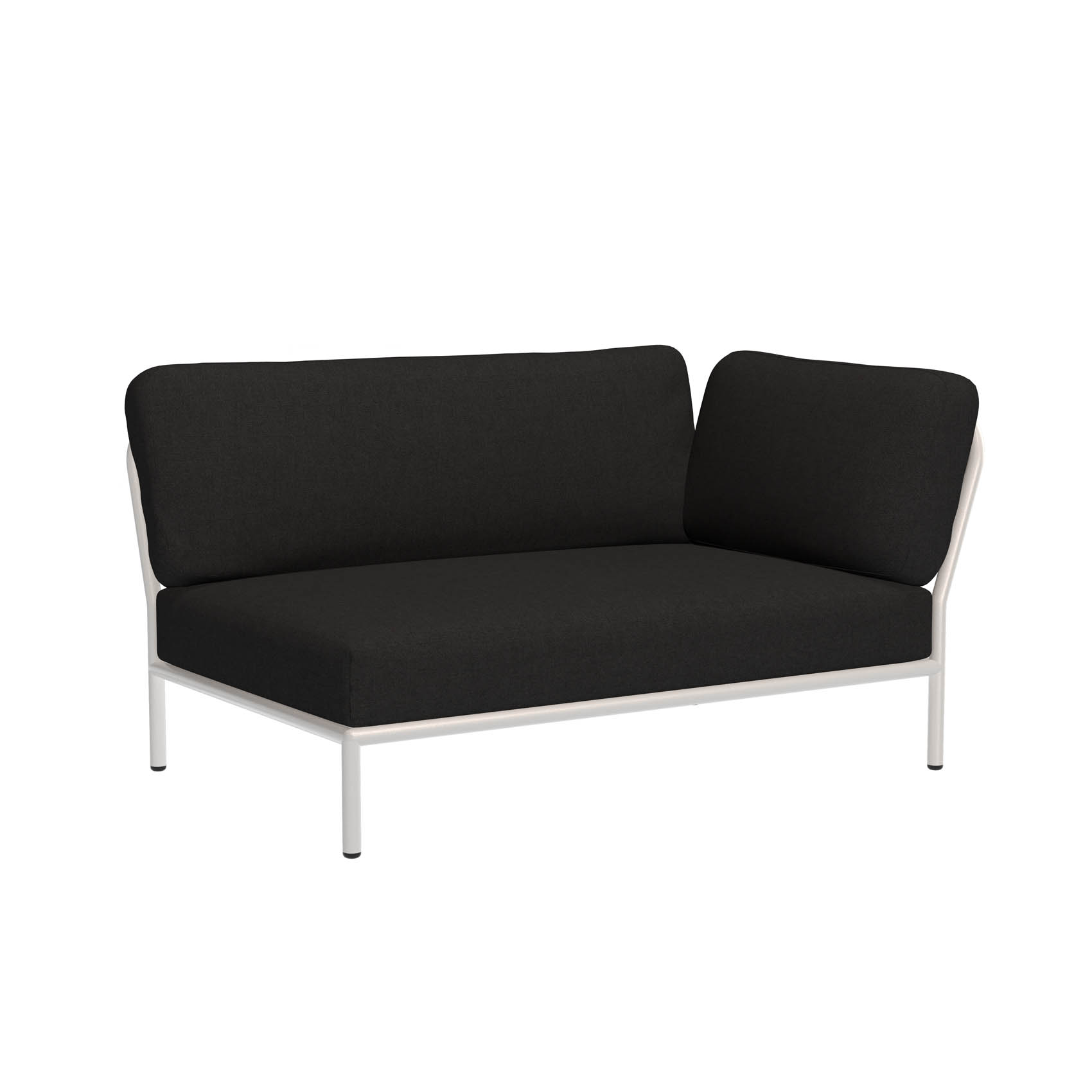 LEVEL Outdoor Sofa Lounge-Modul 2 Kohle Weiß Rechts günstig online kaufen