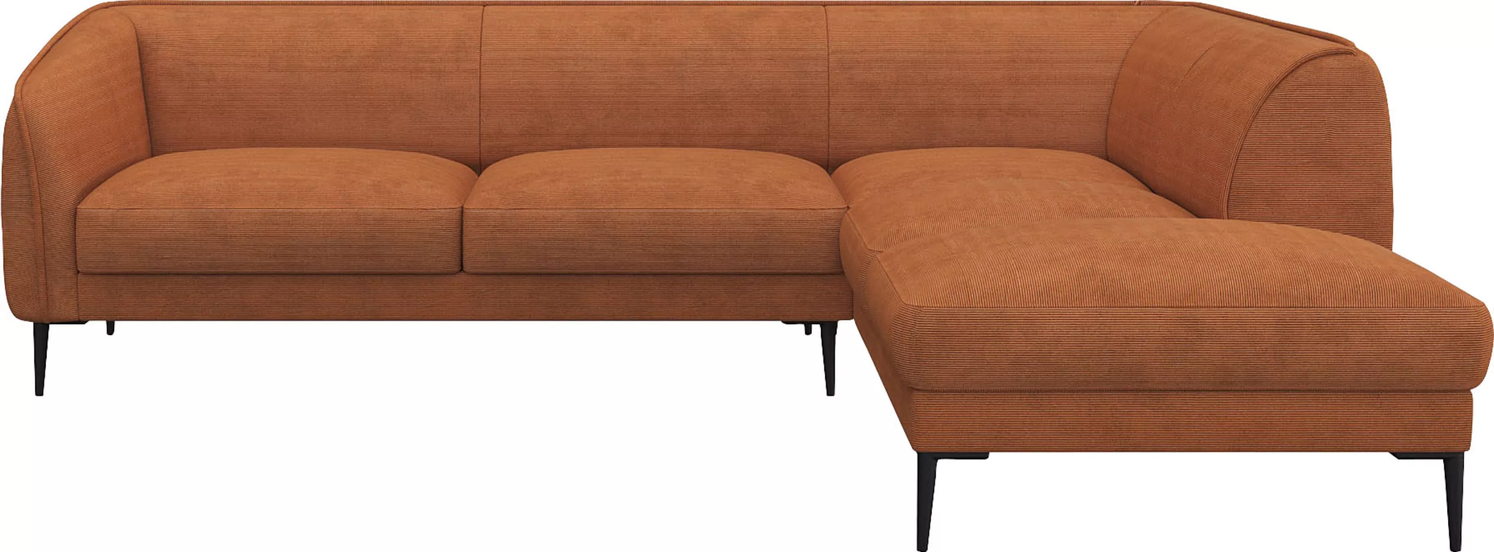 FLEXLUX Ecksofa »Belle Designsofa, L-Form, B/T 268/209 cm«, Skandinavisches günstig online kaufen