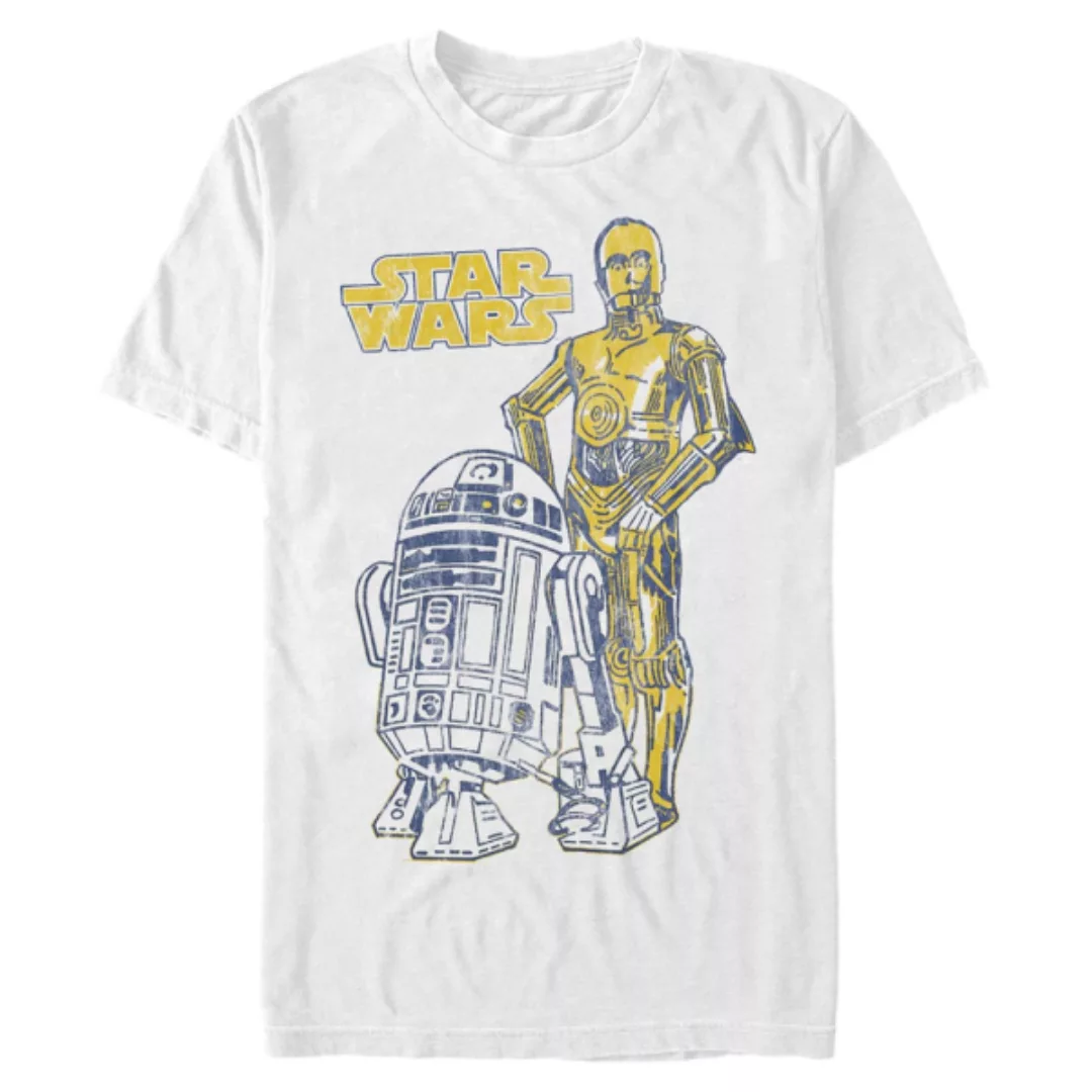 Star Wars - R2-D2 & C-3PO Oversized Droid Friends - Männer T-Shirt günstig online kaufen