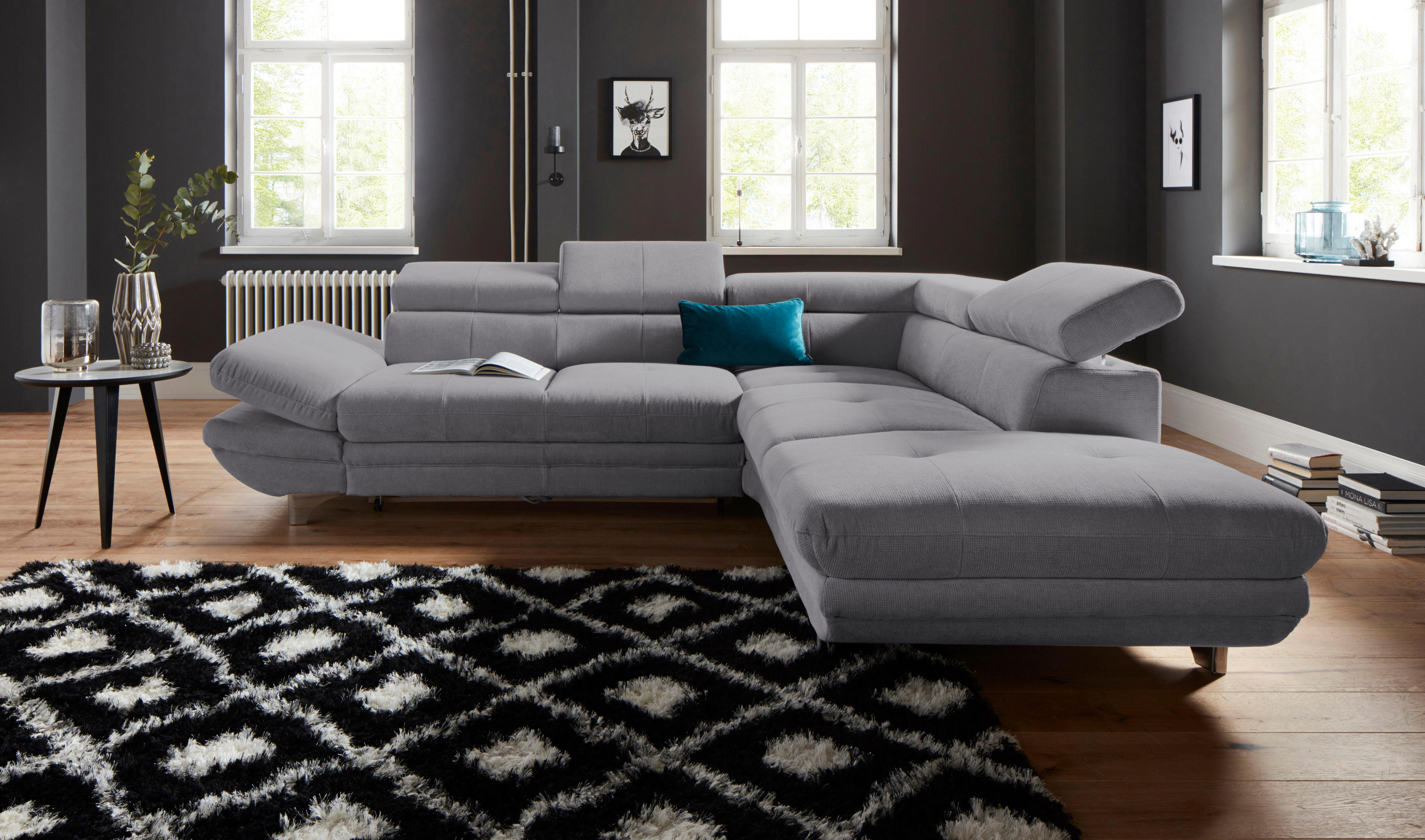 COTTA Ecksofa "Enterprise L-Form", mit Arm- & Kopfteilverstellung, wahlweis günstig online kaufen