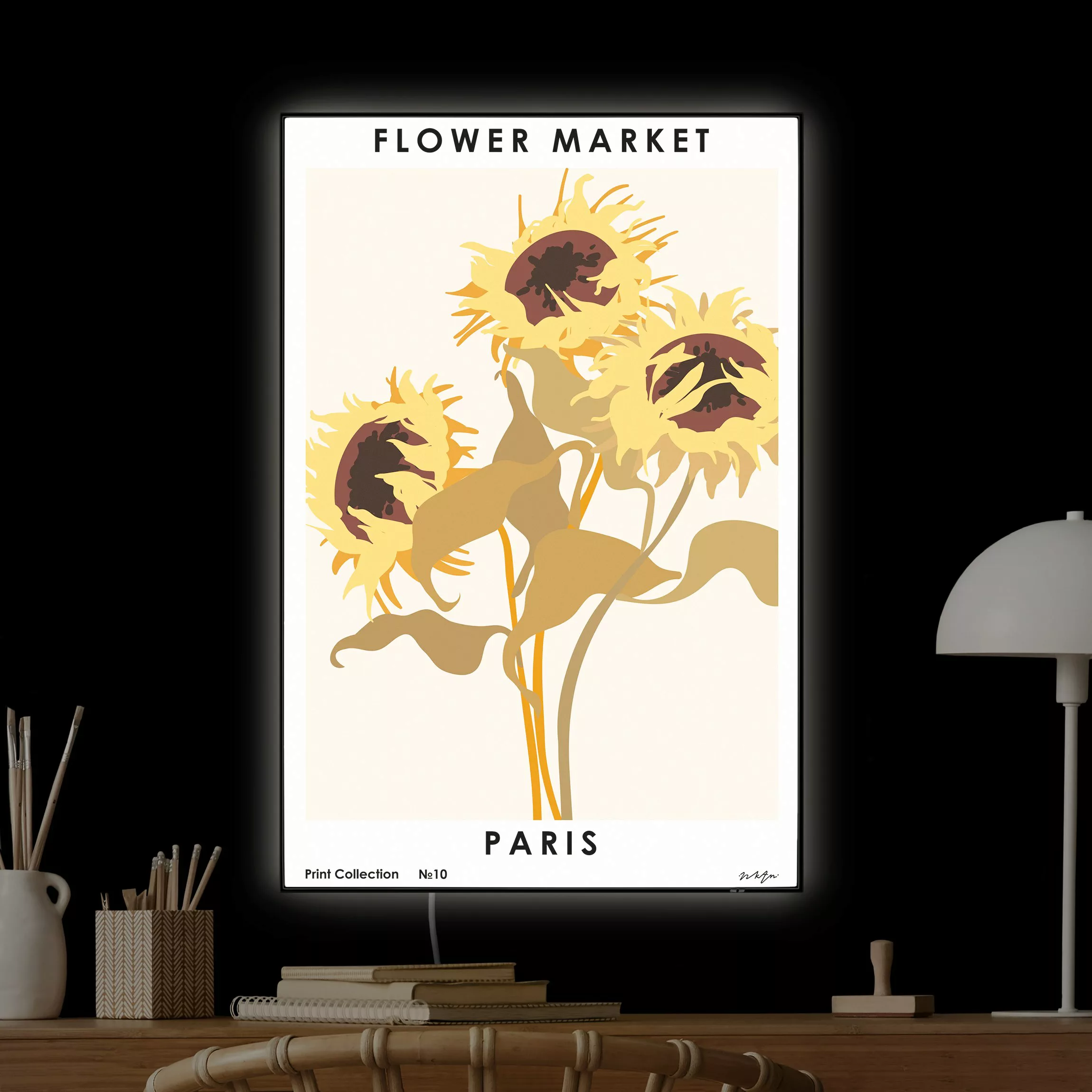 LED-Wechselbild Flower Market - Paris günstig online kaufen