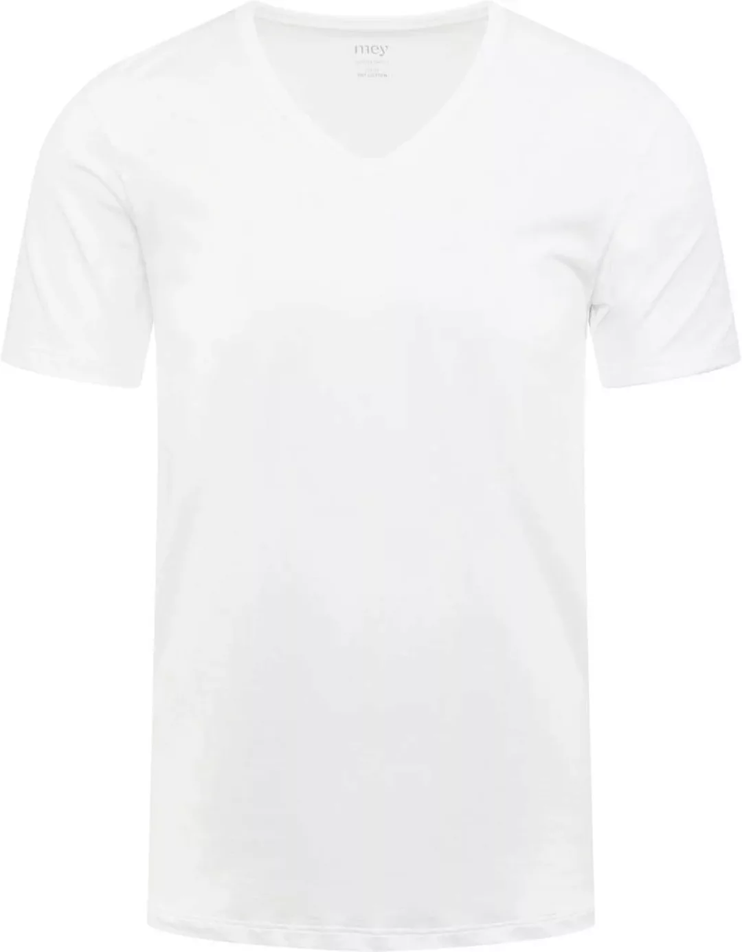 Mey V-Ausschnitt Dry Cotton T-Shirt Weiß - Größe 3XL günstig online kaufen