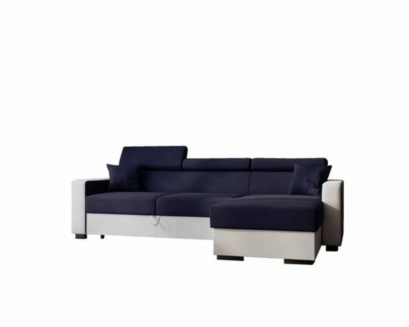 MOEBLO Ecksofa Kamelia L, Eckcouch Wohnlandschaft Sofa mit Ottomane Eckgarn günstig online kaufen