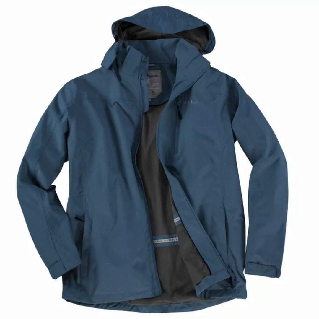 Blue Wave Funktionsjacke Blue Wave leichte XXL Funktionsjacke blau melange günstig online kaufen