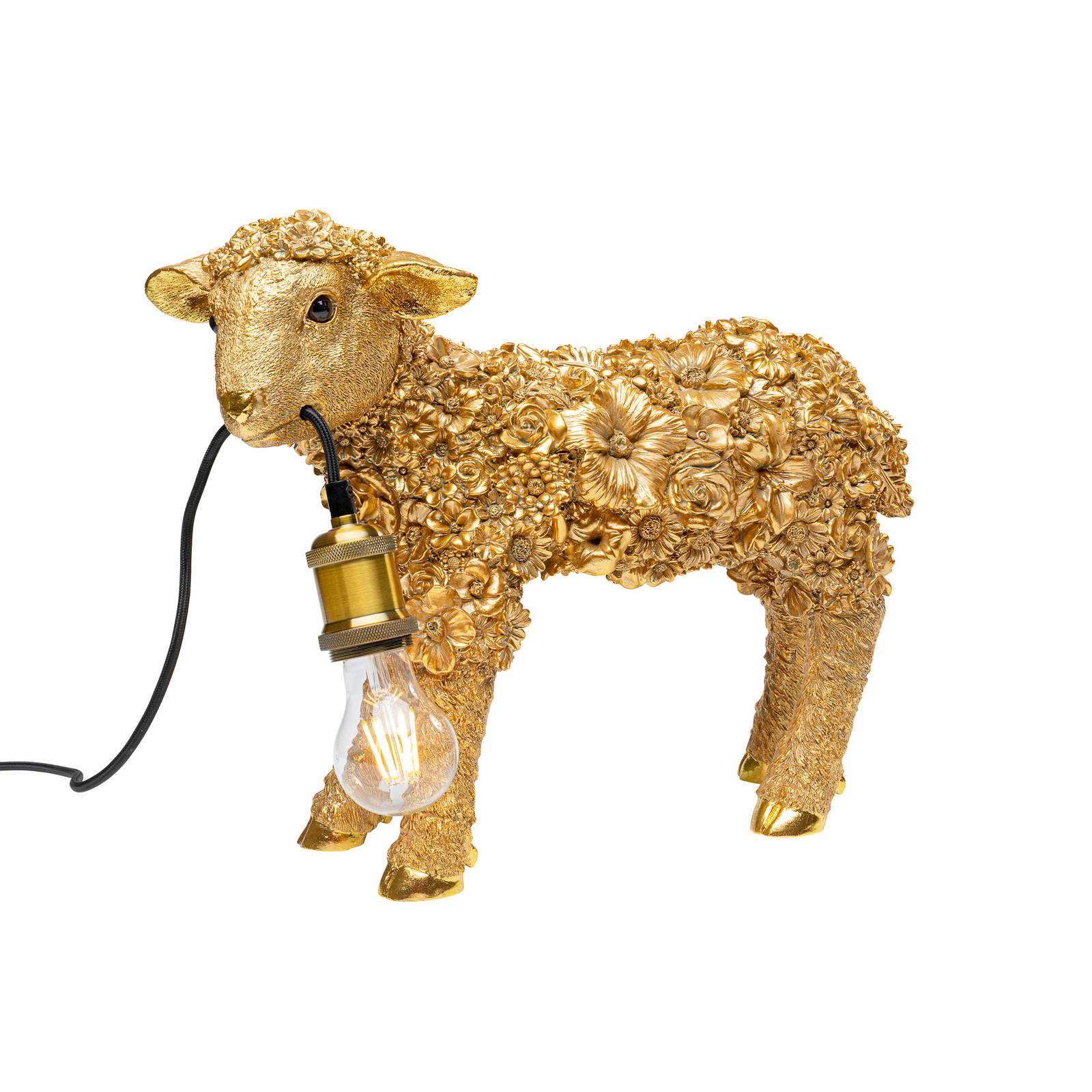 KARE Animal Flower Sheep Tischleuchte gold günstig online kaufen