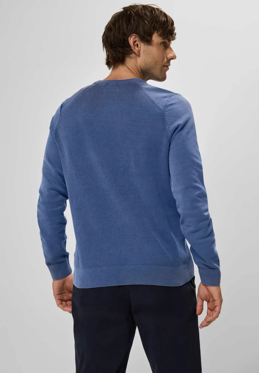 STREET ONE MEN 2-in-1-Pullover, aus reiner Baumwolle günstig online kaufen