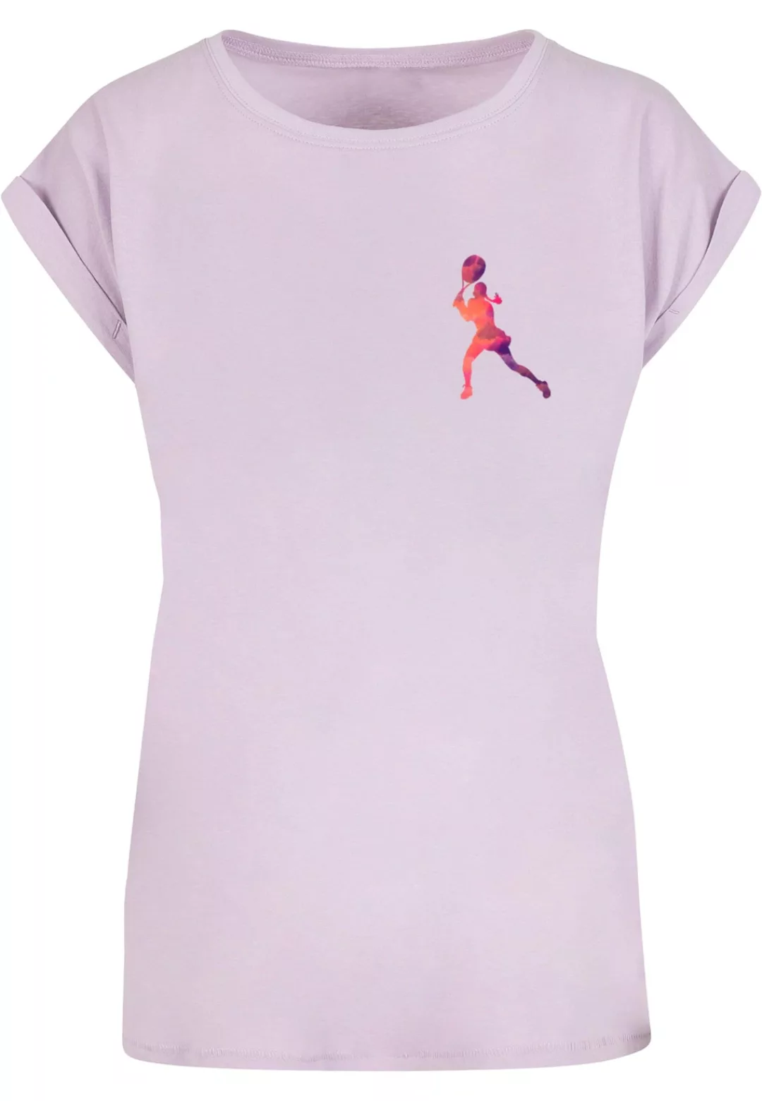 Merchcode T-Shirt "Merchcode Damen Ladies Tennis Woman Silhouette - T-Shirt günstig online kaufen