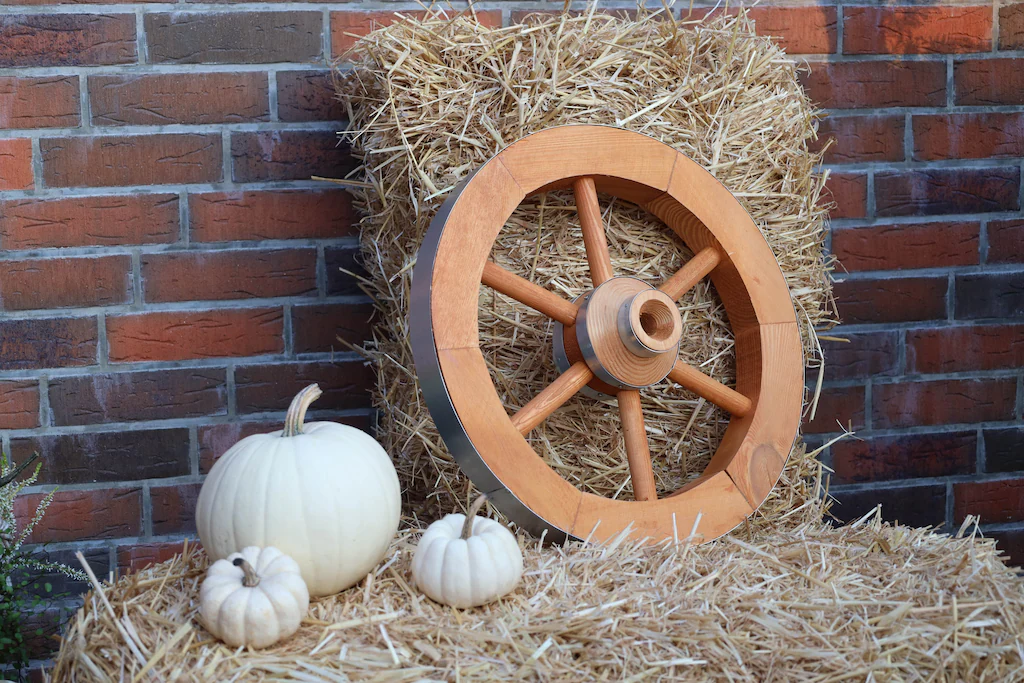 promadino Gartenfigur "Wagenrad", BxLxH: 50x14x50 cm günstig online kaufen