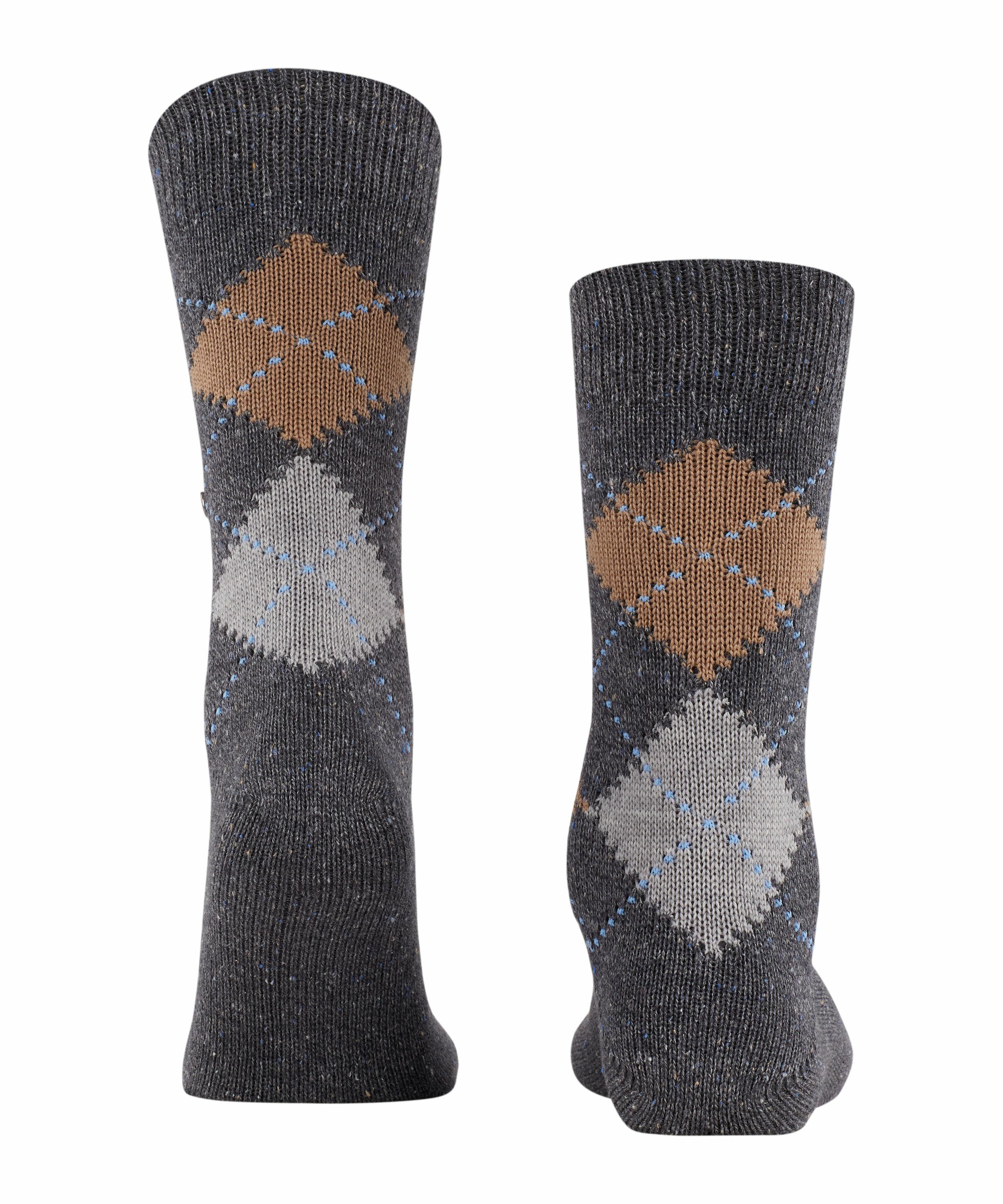 Burlington Raw Argyle Herren Socken, 46-50, Grau, Baumwolle, 21924-397003 günstig online kaufen