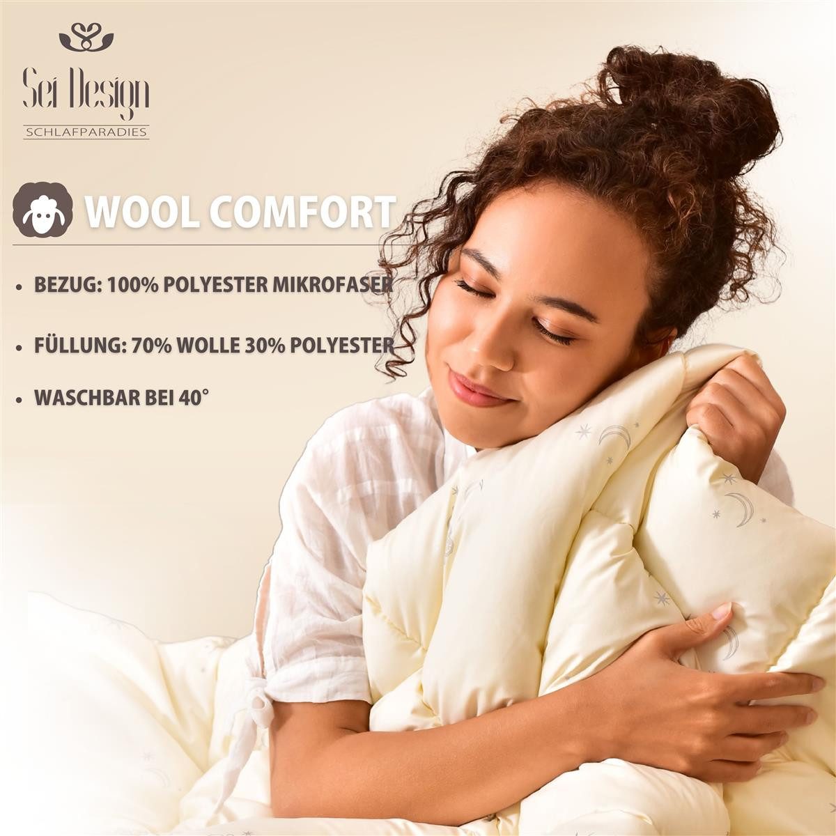 SEI Design Naturfaserbettdecke WOOL Comfort Winter günstig online kaufen