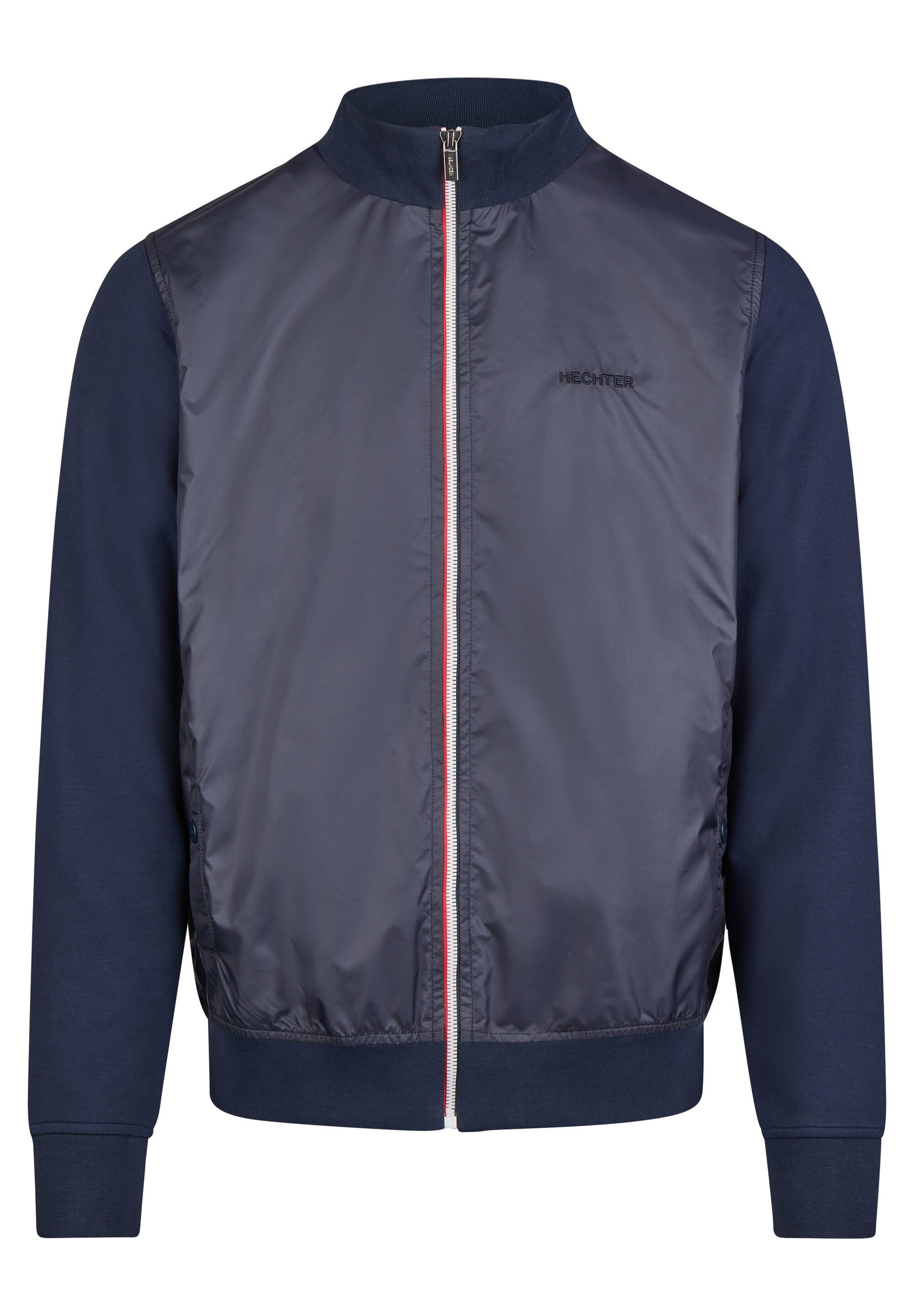 HECHTER PARIS Sweatjacke mit Materialmix-Einsatz günstig online kaufen