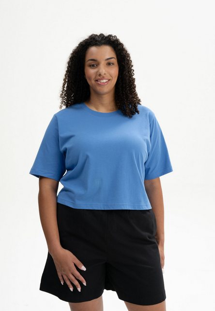 MELA Kurzarmshirt Cropped T-Shirt DESNA Rippbündchen günstig online kaufen