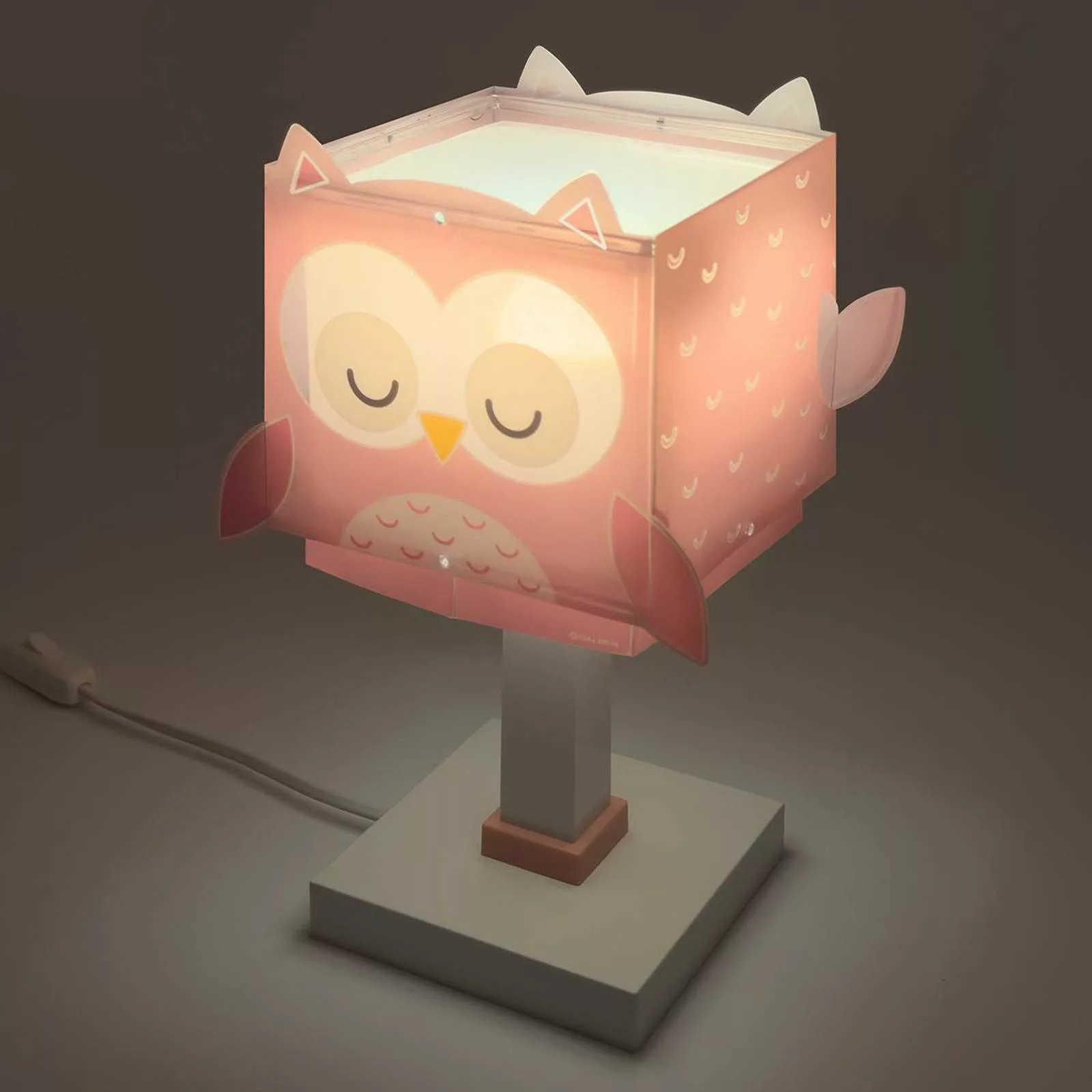 Dalber Tischleuchte Little Owl, rosa, E14 günstig online kaufen