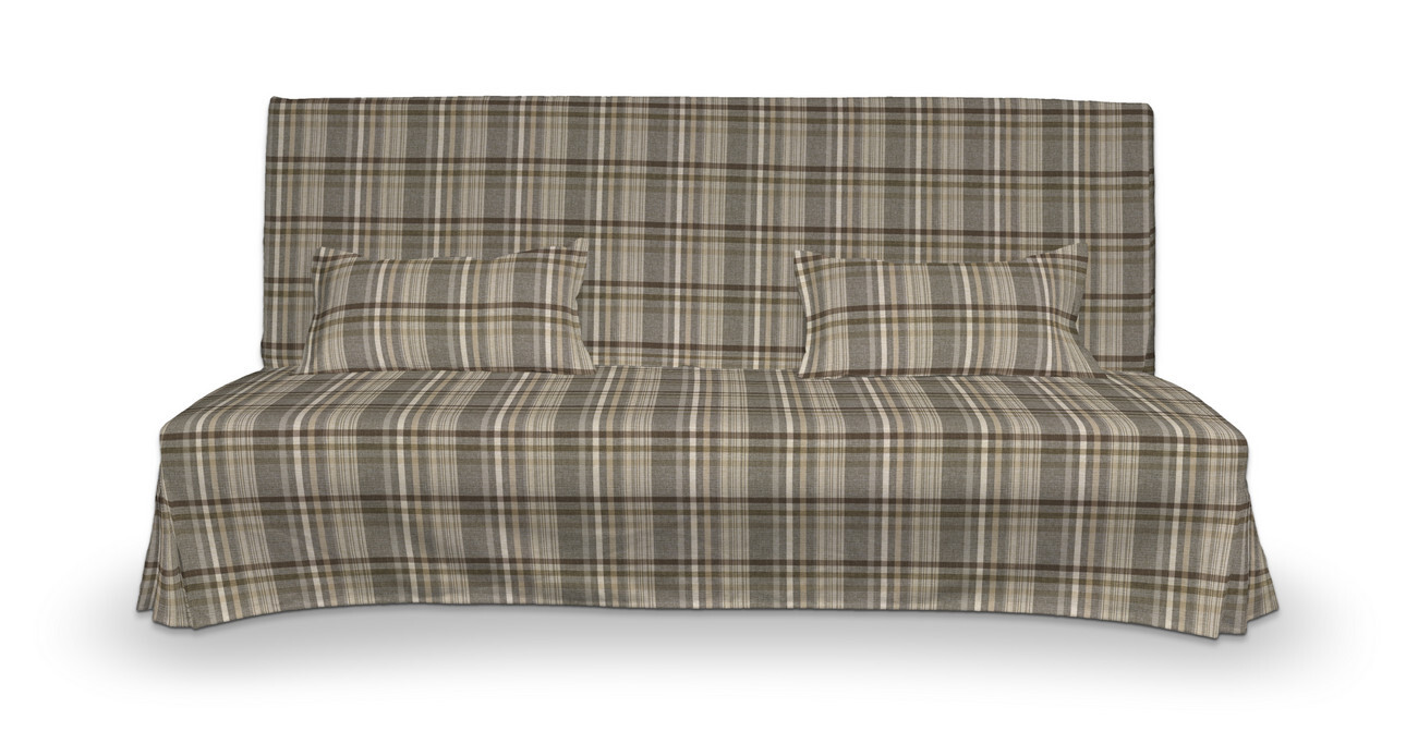 Bezug für Beddinge Sofa, lang mit zwei Kissenhüllen, braun- beige, Bezug fü günstig online kaufen