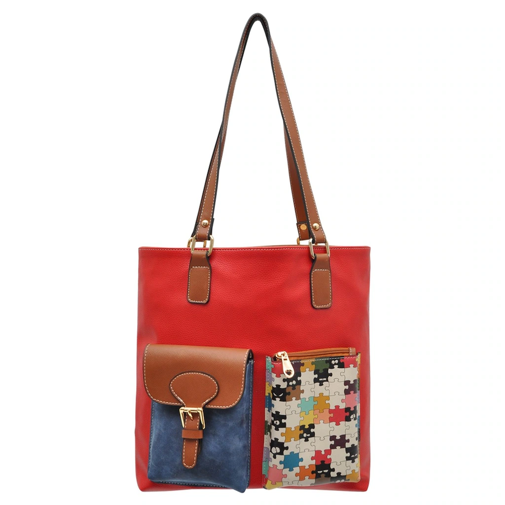 DOGO Umhängetasche "Multi Pocket Bag Shopper-Tasche In The Puzzle Damen", H günstig online kaufen