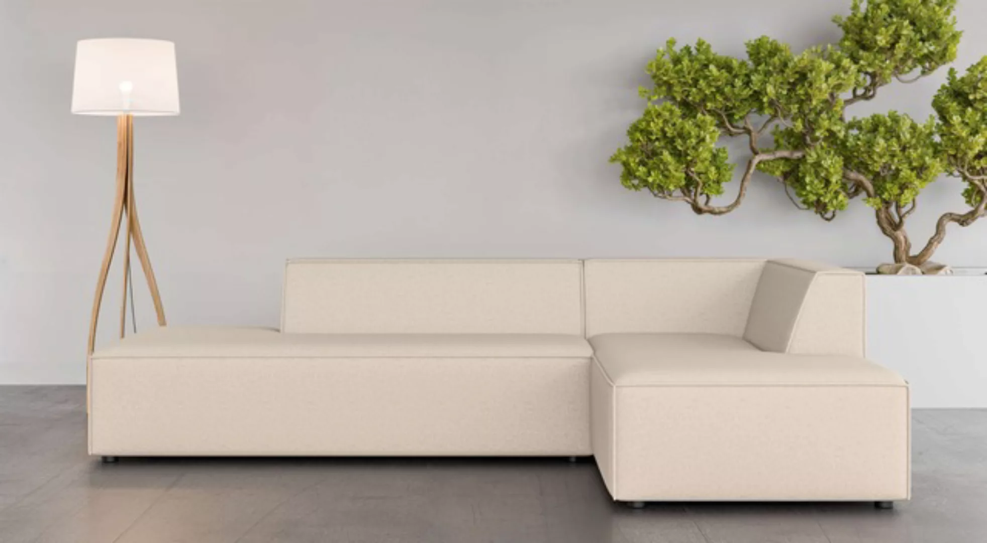 INOSIGN Ecksofa »Ecksofa Cavan mit Ottomane links oder rechts bestellbar«, günstig online kaufen