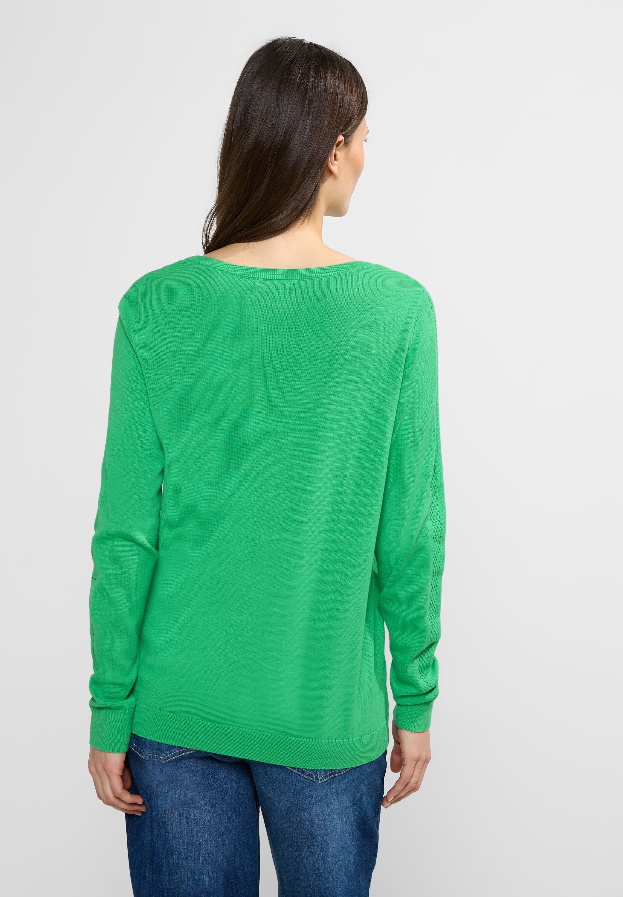 Cecil Sweatshirt TOS_Oversized V-Neck Pullover, sporty lilac melange günstig online kaufen