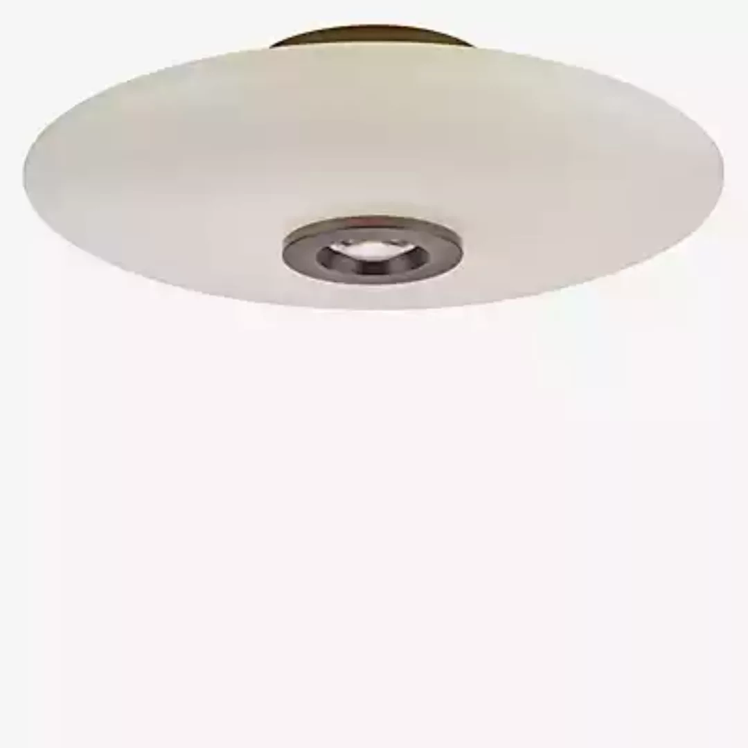 PURE LED-Deckenlampe Vitrum braun/opal Glas/Aluminium Ø 45cm günstig online kaufen