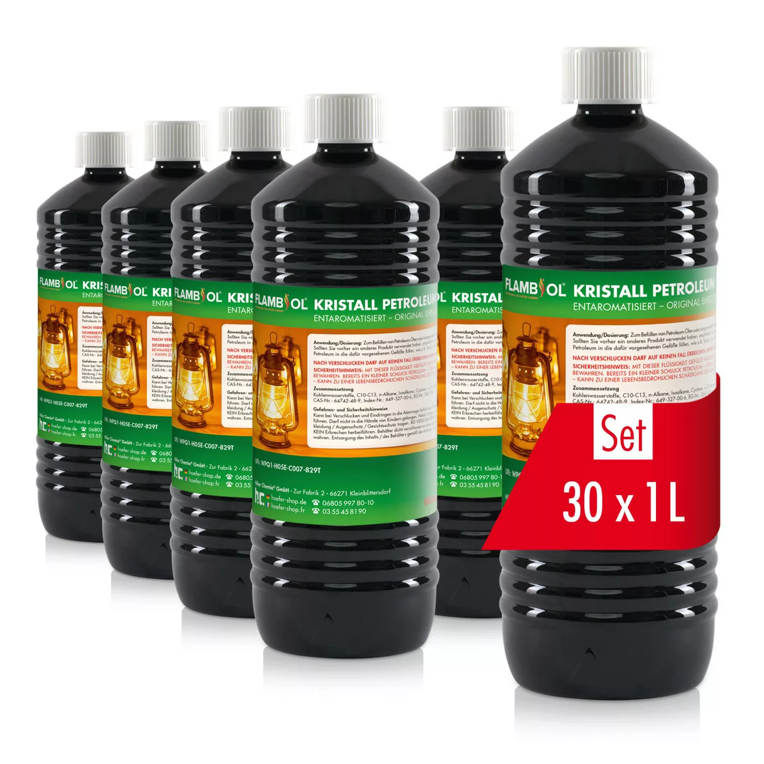 Flambiol Petroleum Heizöl in Flaschen 30 x 1l günstig online kaufen