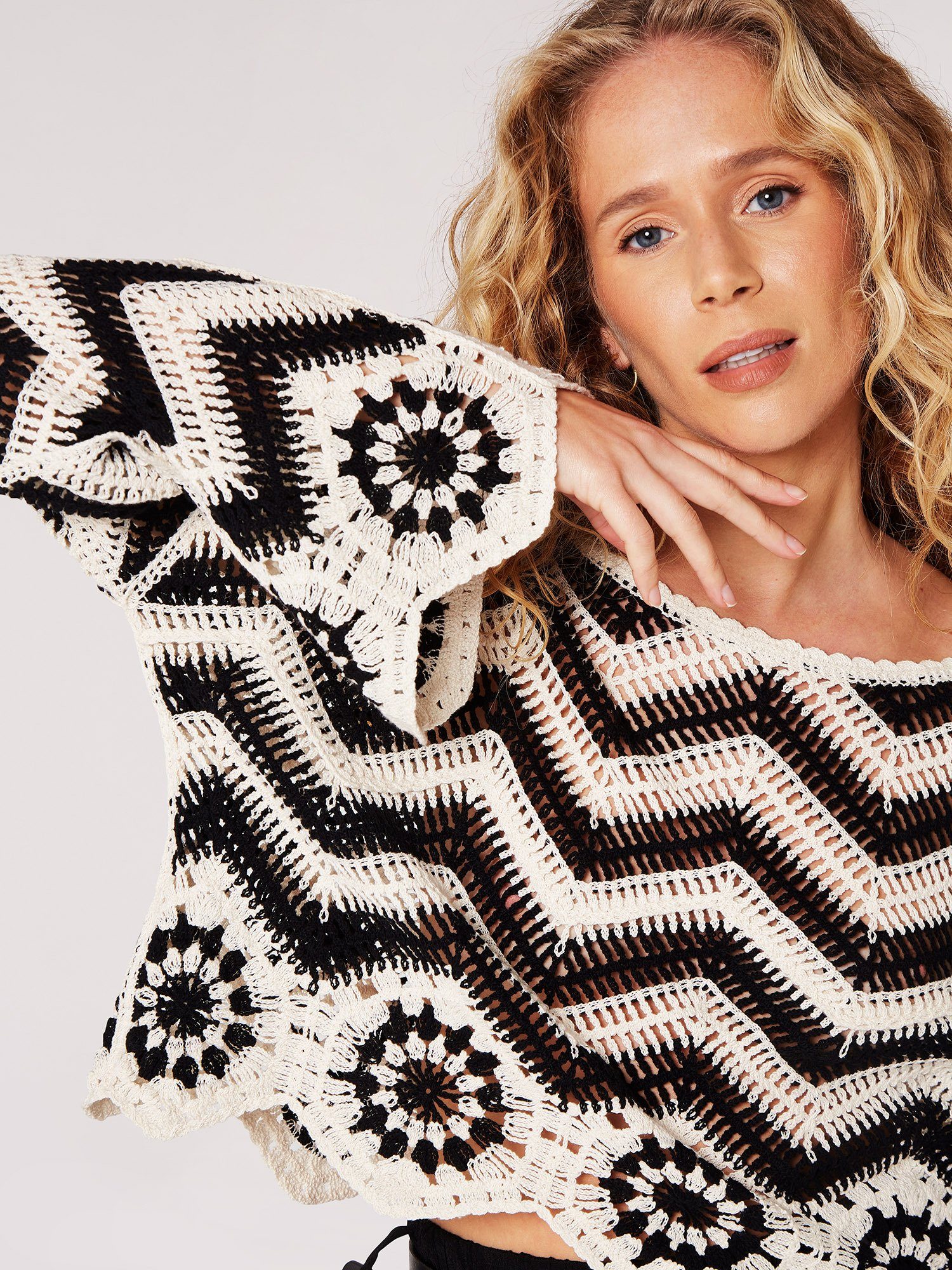 Apricot Klassische Bluse Model Stripe Crop günstig online kaufen