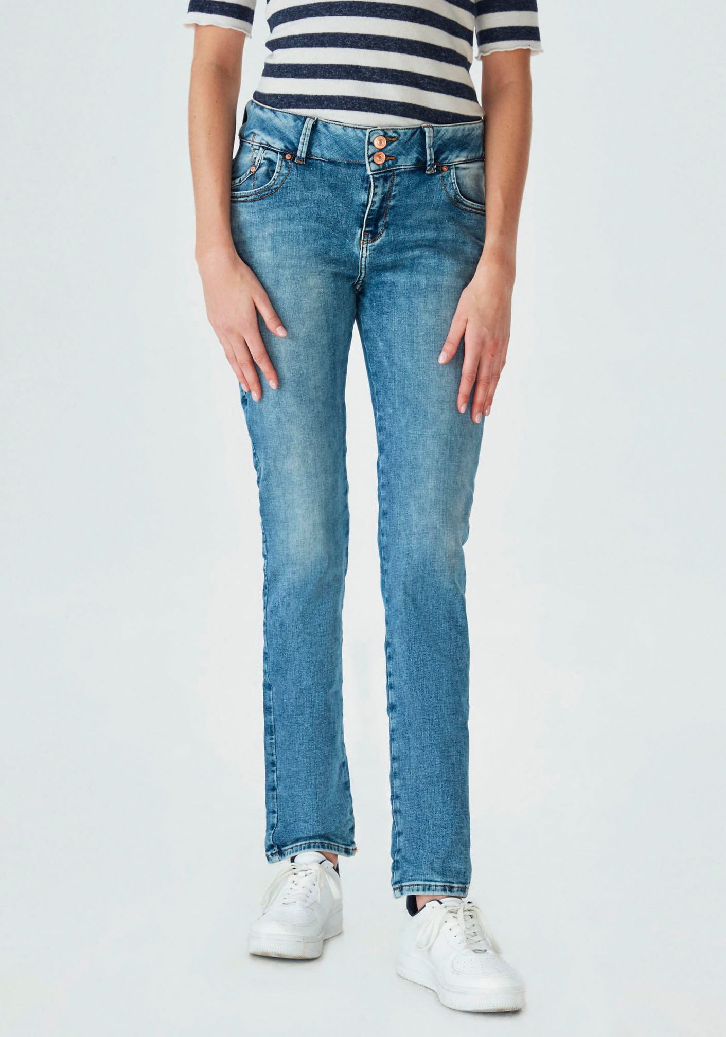 LTB Slim-fit-Jeans Molly mit doppelter Knopfleiste & Stretch günstig online kaufen