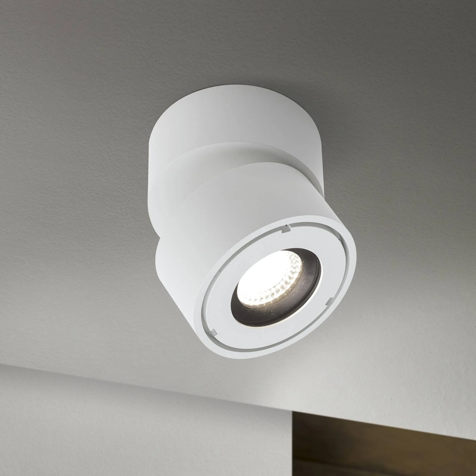 LED-Außenstrahler Harvey, weiß, Ø 10 cm, Aluminium-Druckguss günstig online kaufen