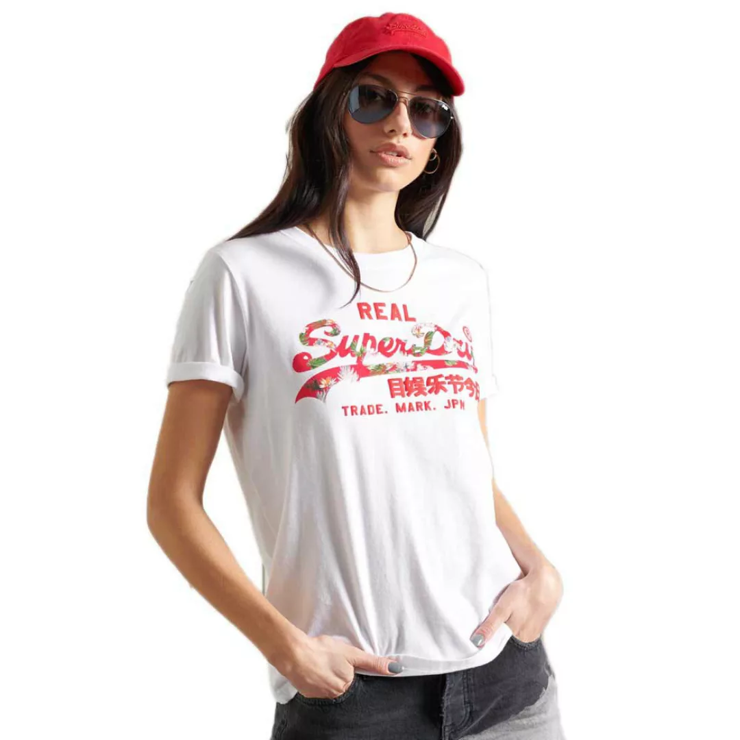 Superdry Vintage Logo Infill Kurzarm T-shirt M Optic günstig online kaufen