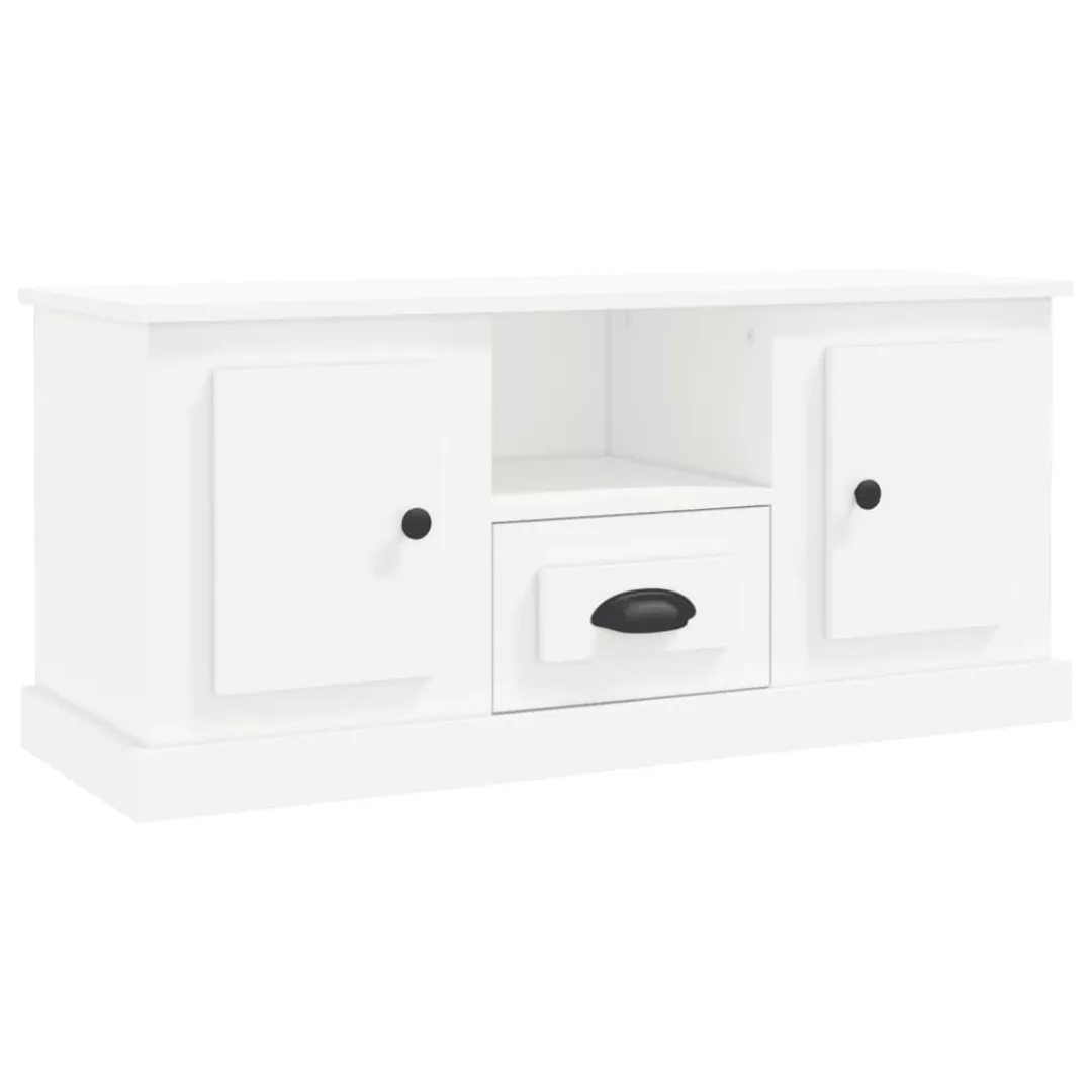 Vidaxl Tv-schrank Weiß 100x35,5x45 Cm Holzwerkstoff günstig online kaufen