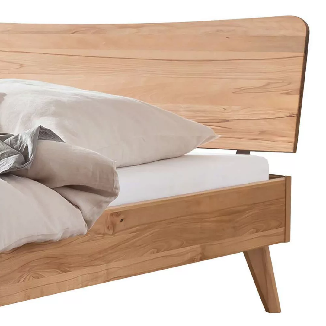 140x200 cm Massivbett aus Wildbuche Holz Oberfläche geölt günstig online kaufen