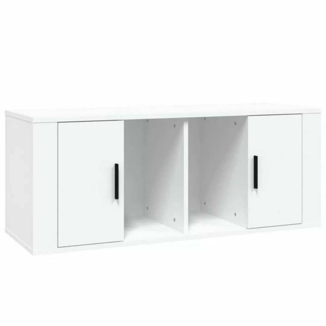 vidaXL TV-Schrank TV-Schrank Weiß 100x35x40 cm Spanplatte Lowboard Fernsehe günstig online kaufen