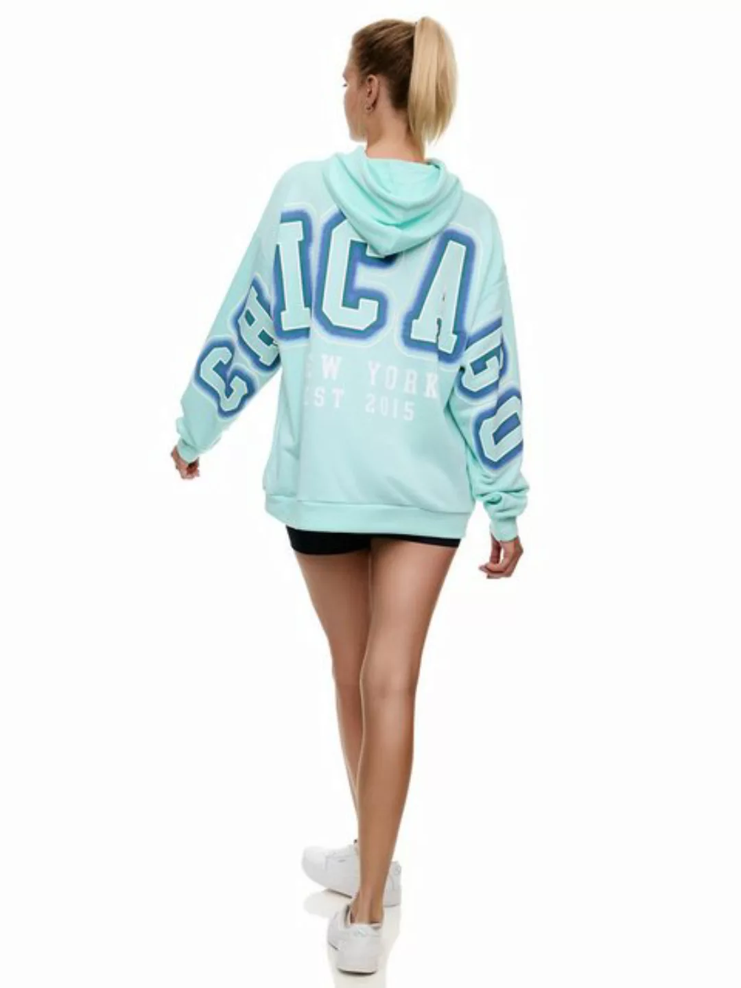 Worldclassca Hoodie Worldclassca Oversized CHICAGO Hoodie Kapuzenpullover S günstig online kaufen