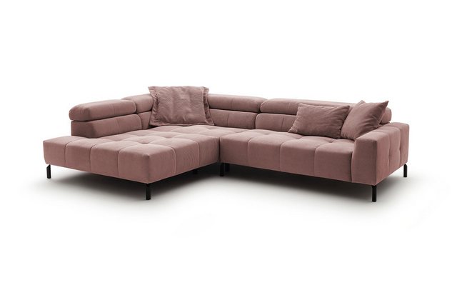 KAWOLA Ecksofa, Sofa Feincord, mit od. ohne Sitzvorzug, versch. Farben günstig online kaufen