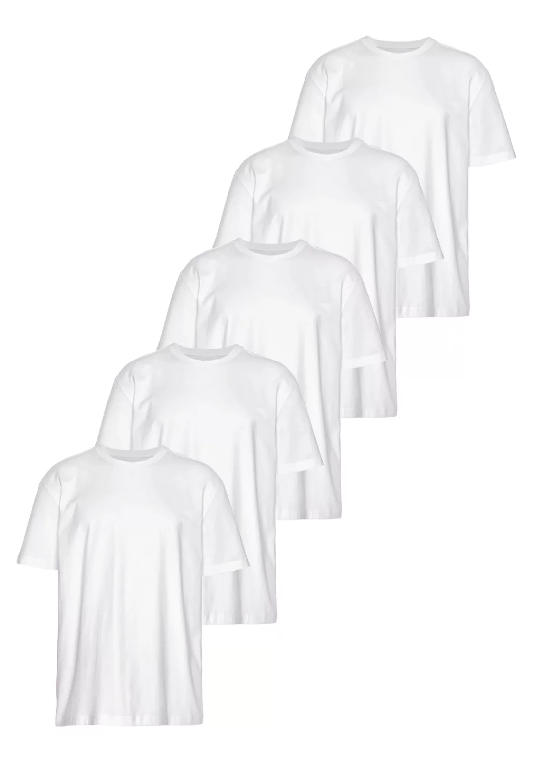 Man's World Rundhalsshirt (Packung, 5-tlg., 5er-Pack) Kurzarm, Regular Fit, günstig online kaufen