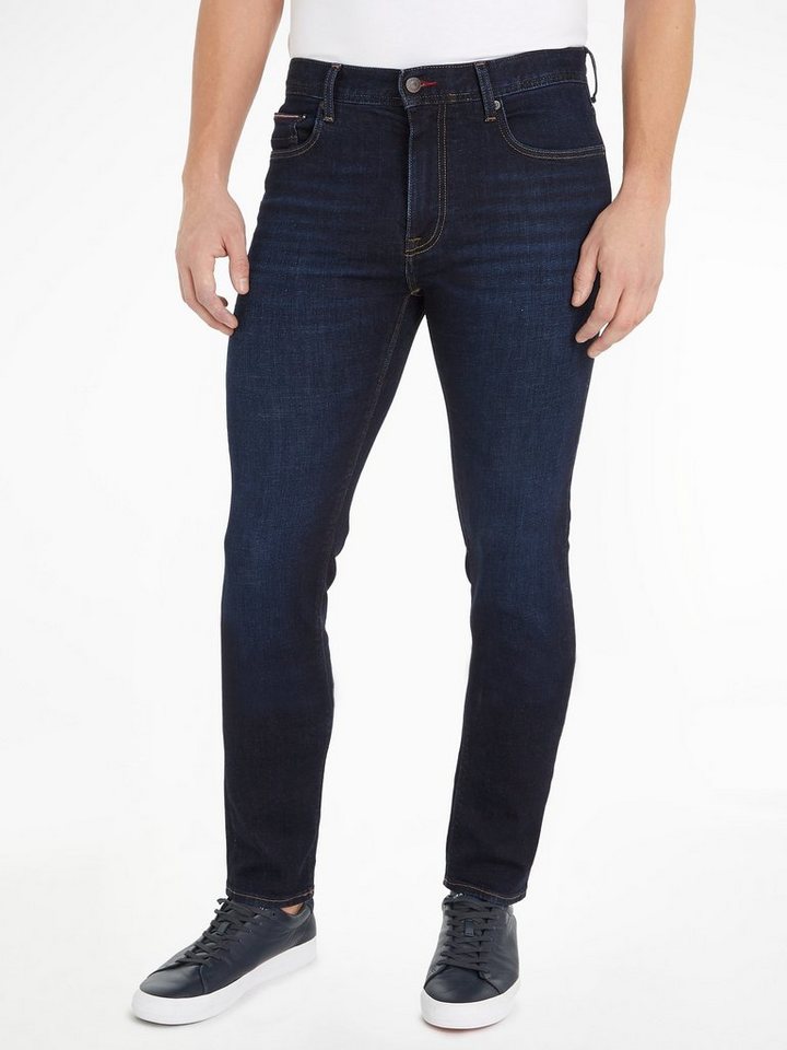 Tommy Hilfiger 5-Pocket-Jeans SLIM BLEECKER PSTR mit Tommy Hilfiger Leder-B günstig online kaufen